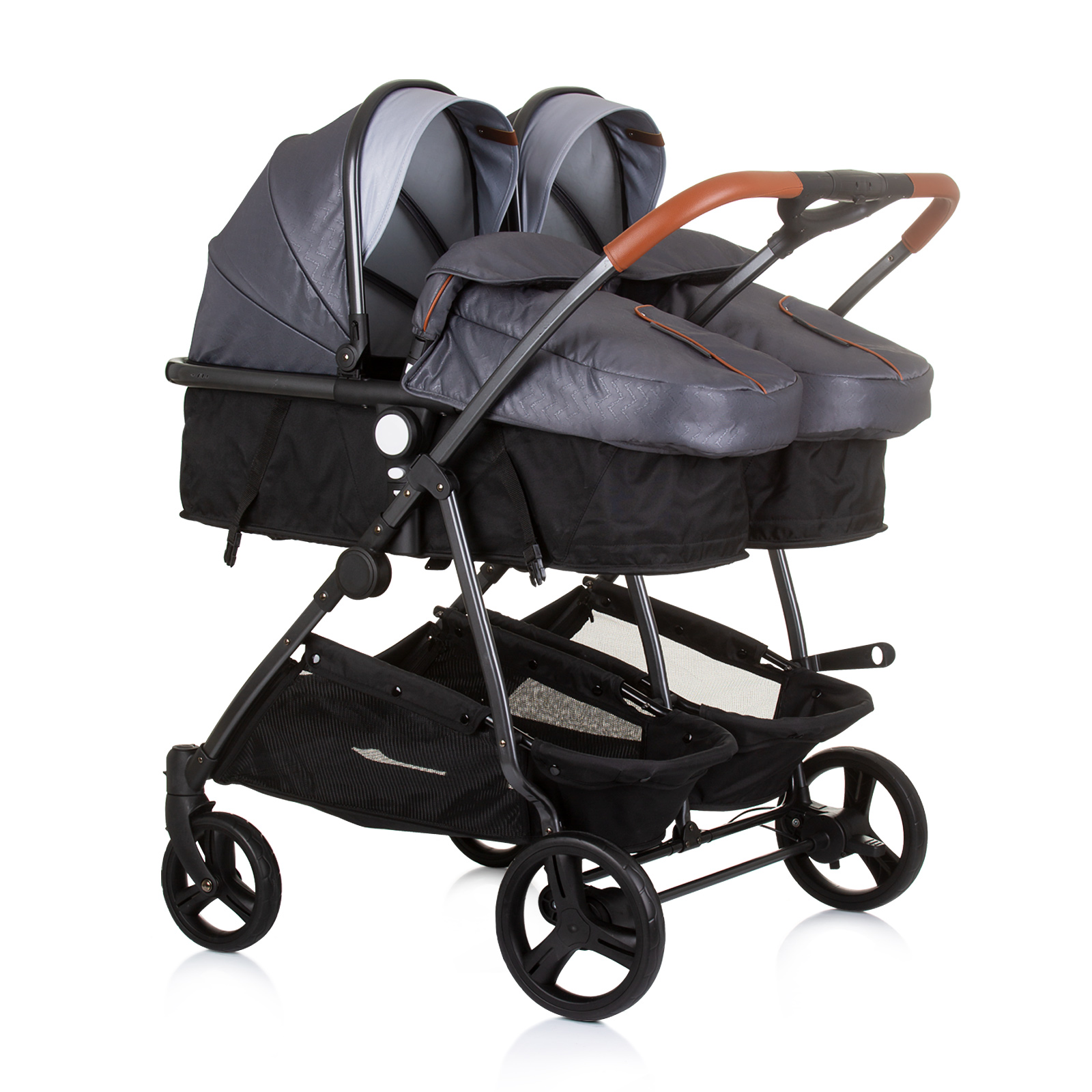 Chipolino Chipolino Twin Stroller Duo Smart silver grey KBDS02402SG 479.90