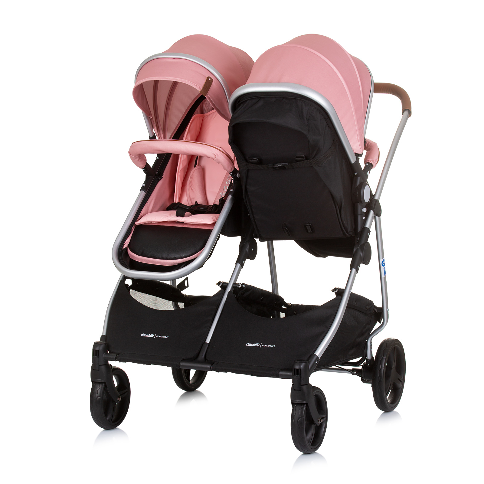 Chipolino Chipolino Twin Stroller Duo Smart flamingo KBDS02405FL