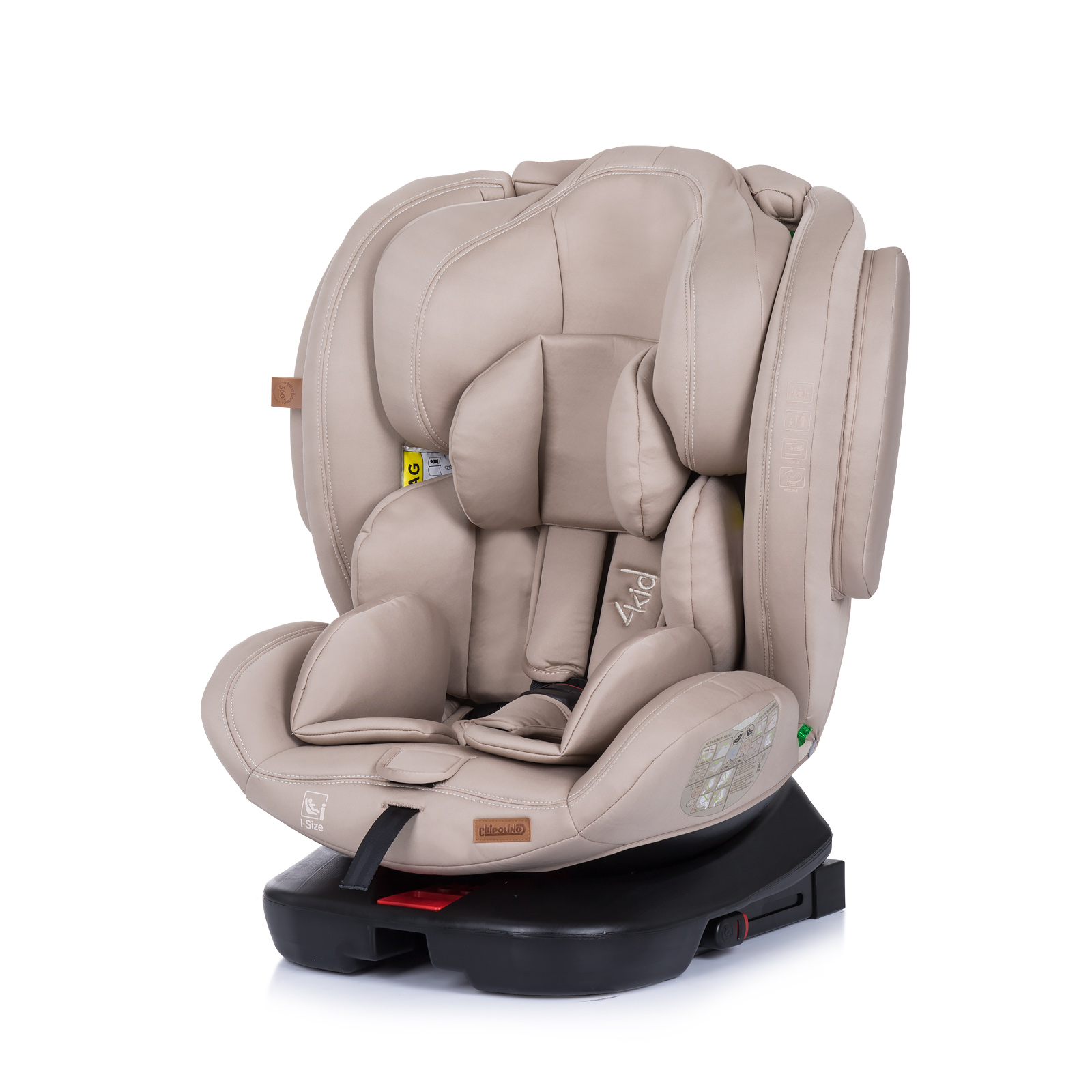 Chipolino 4Kid 0-36 kg I-SIZE Παιδικό Κάθισμα Αυτοκινήτου 360 ° περιστροφή humus STK4K02203HU