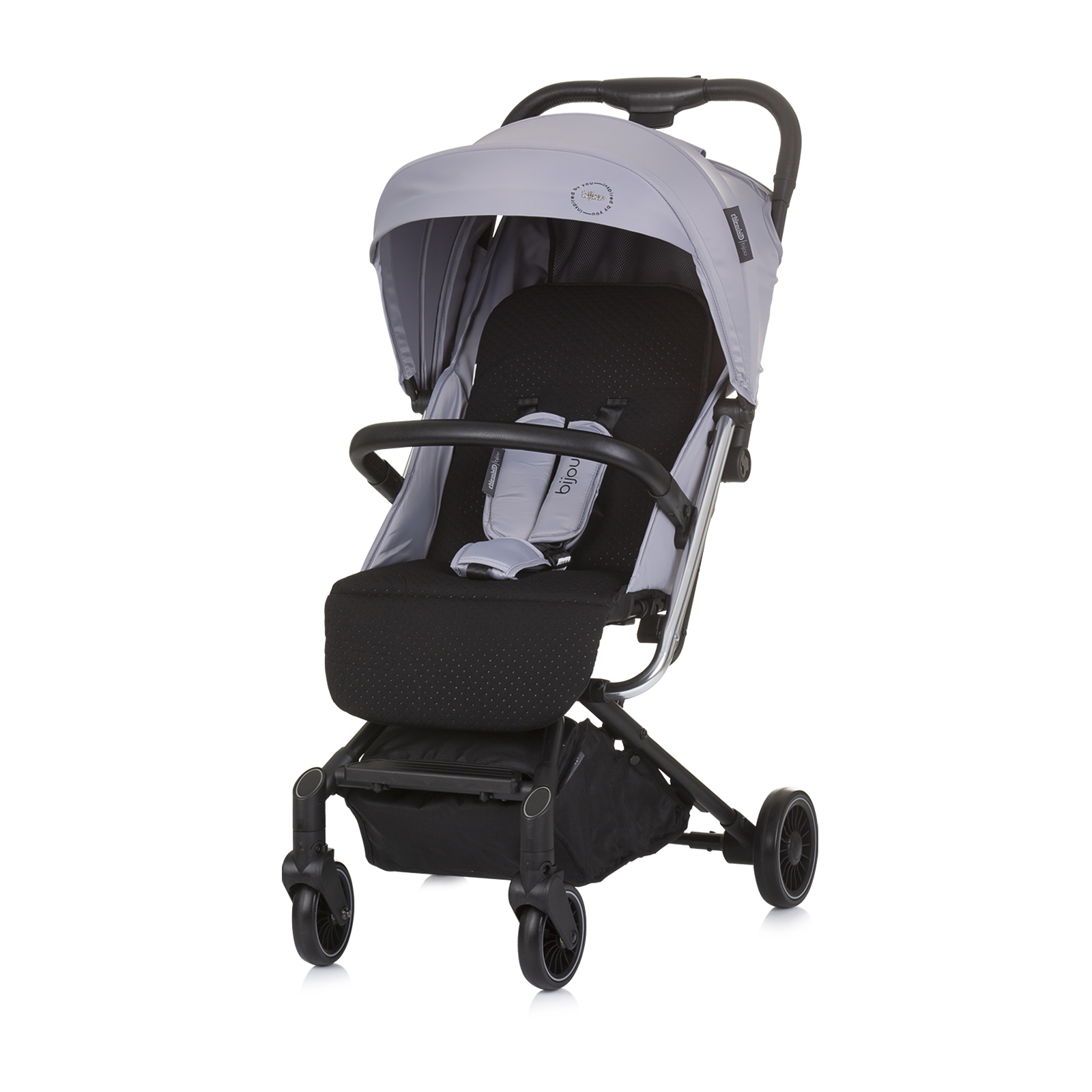 Chipolino Baby Stroller 0+ "Bijou" ash grey LKBJ02402AS