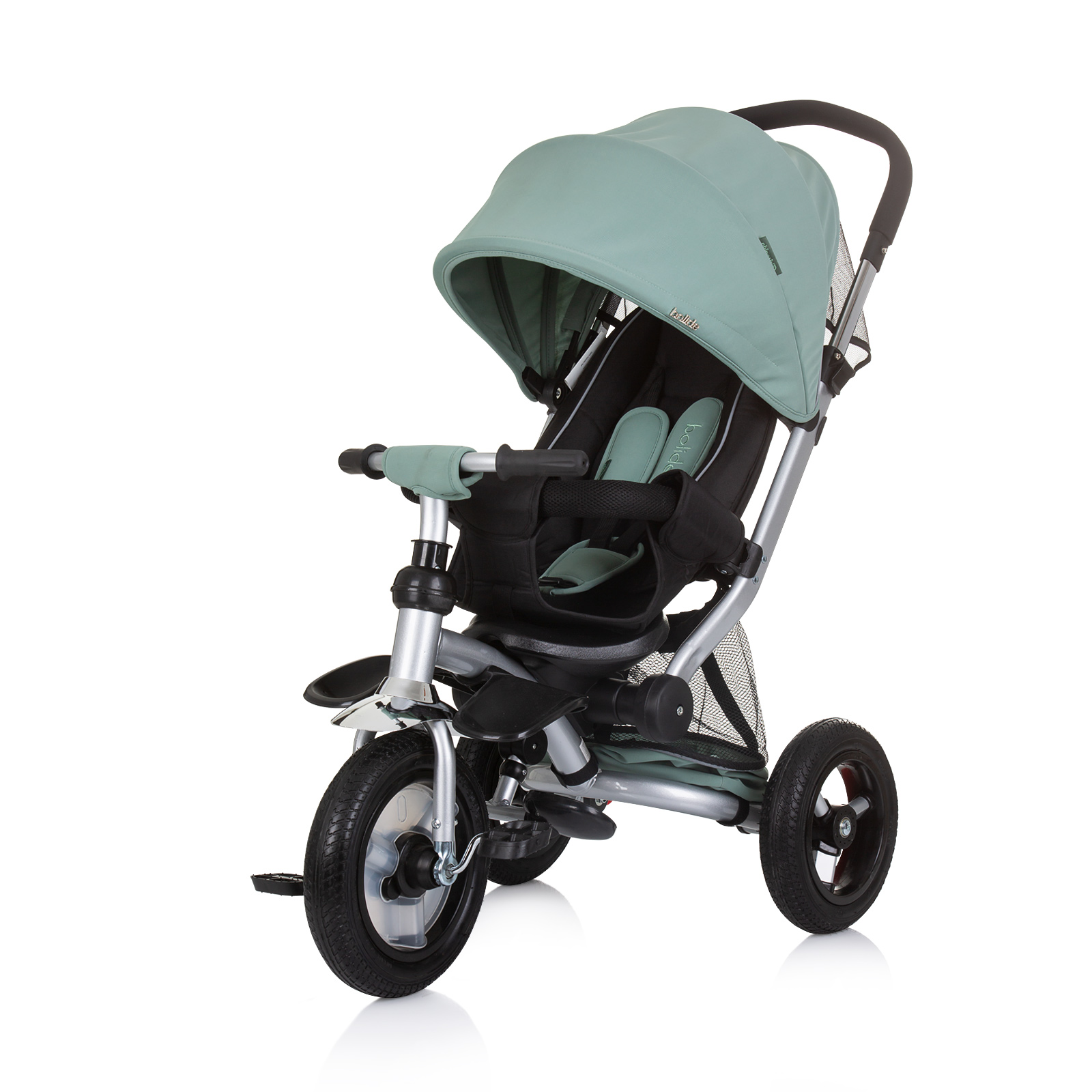 Chipolino Tricycle with canopy "Bolide" pastel green TRKBLD2404PG