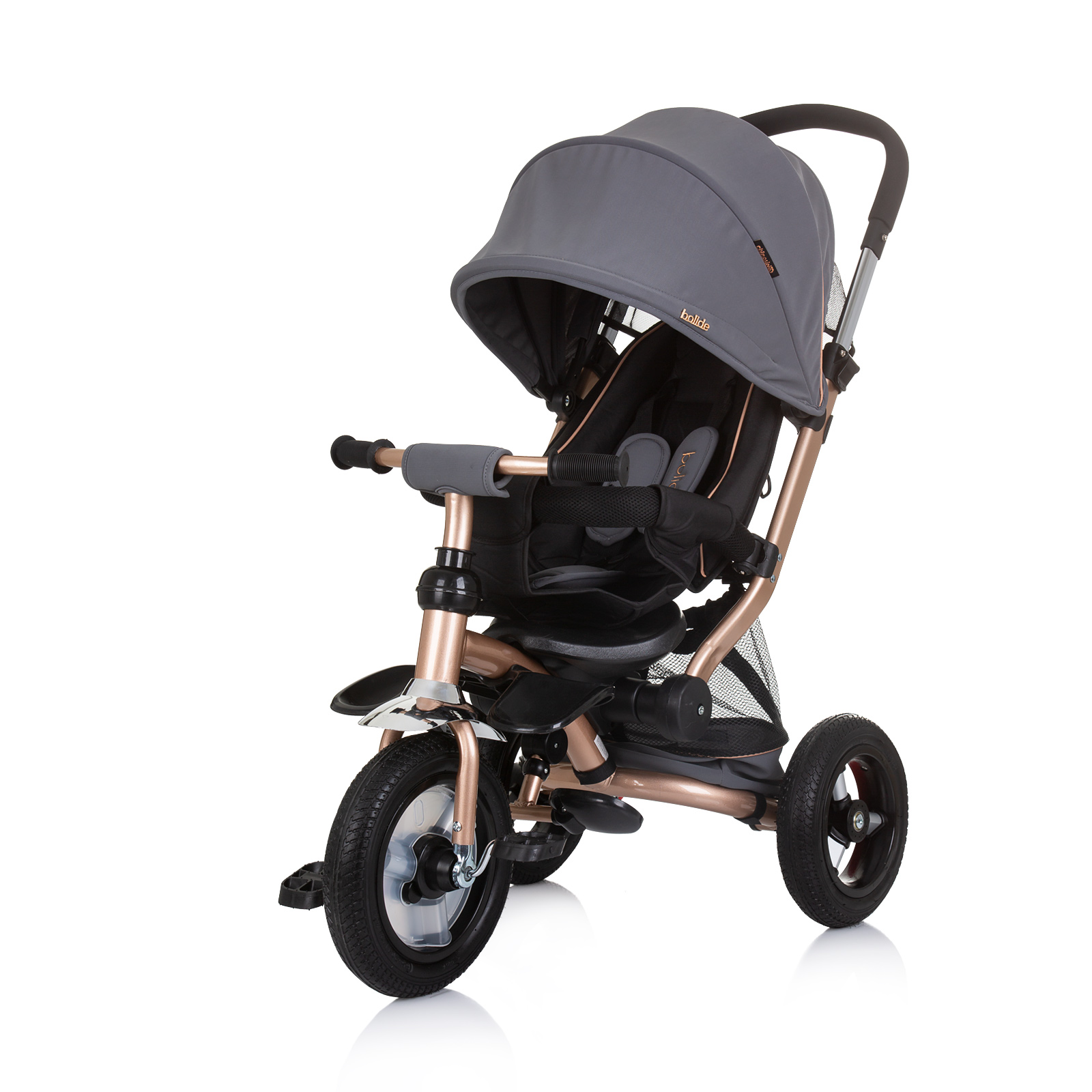 Chipolino Tricycle with canopy "Bolide" granite TRKBLD02402GN