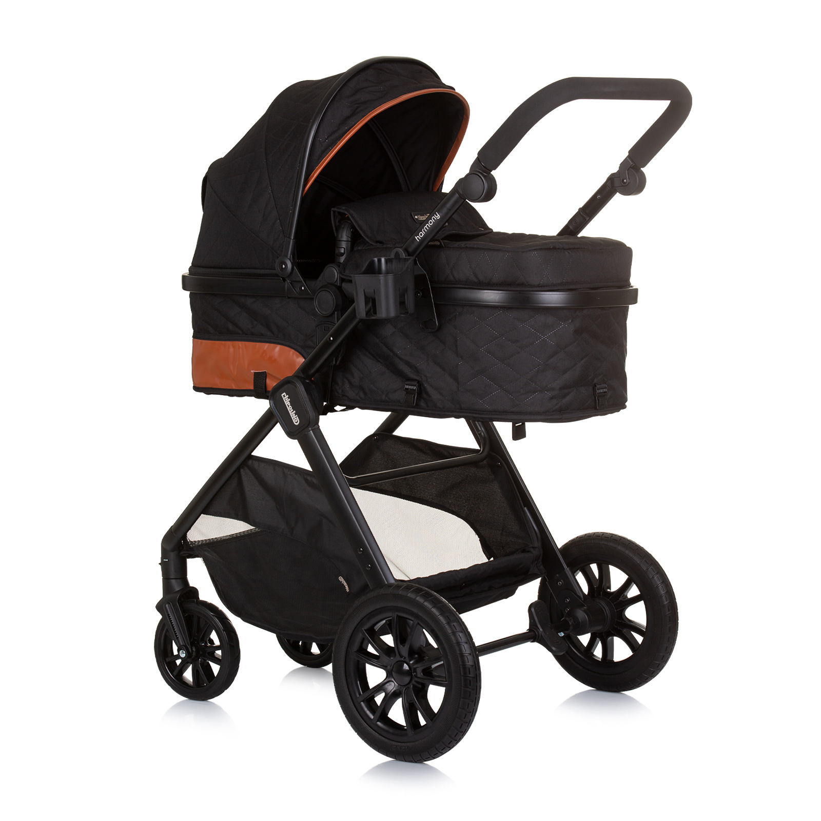 Chipolino Chipolino Harmony 3 in 1 Children s transformable stroller with accessories obsidian KKHR02401OB 233.10