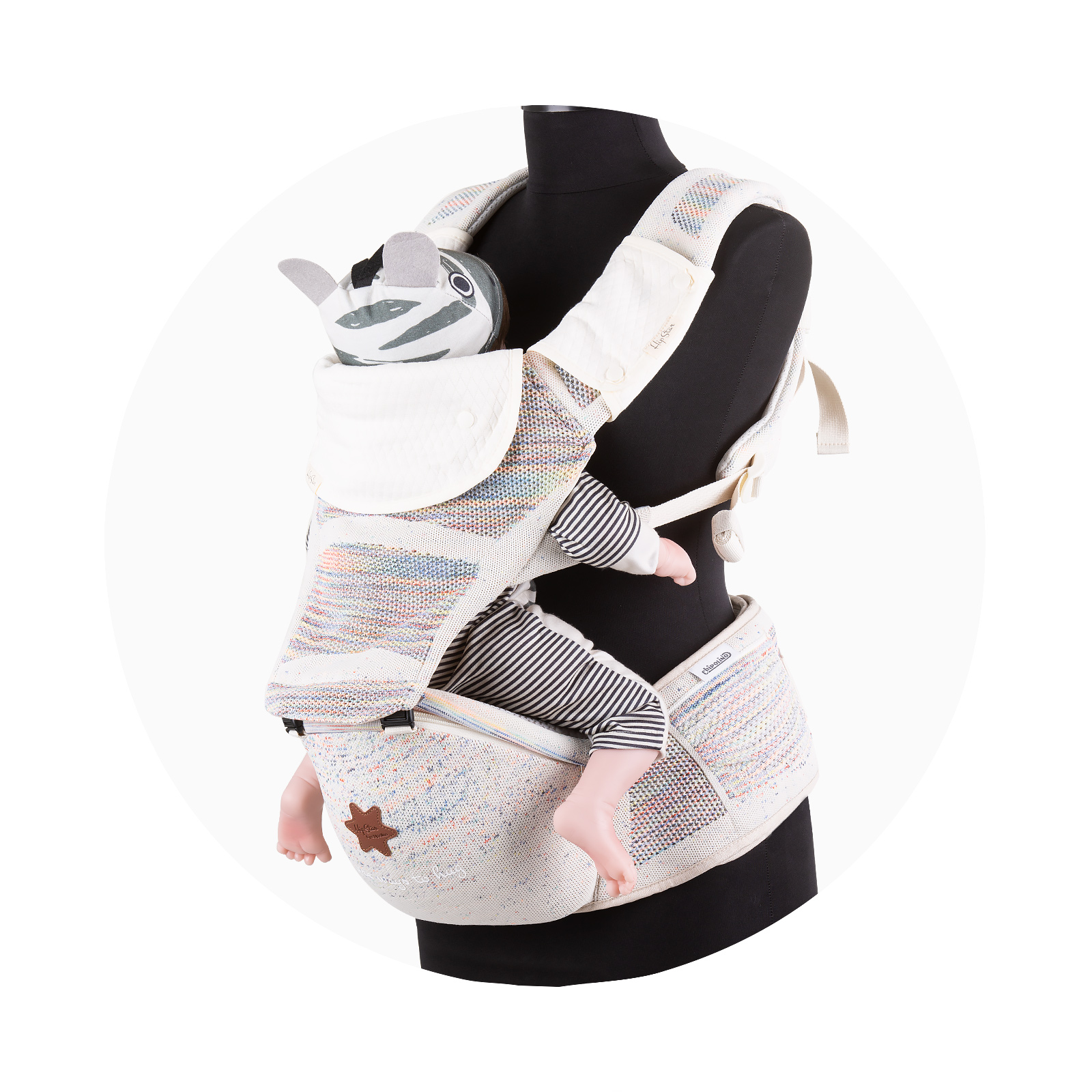 Chipolino Hip Star 3 in 1 Μάρσιπος Μεταφορά & στην Πλάτη 4+μηνών πολύχρωμος KENHSF0235ML