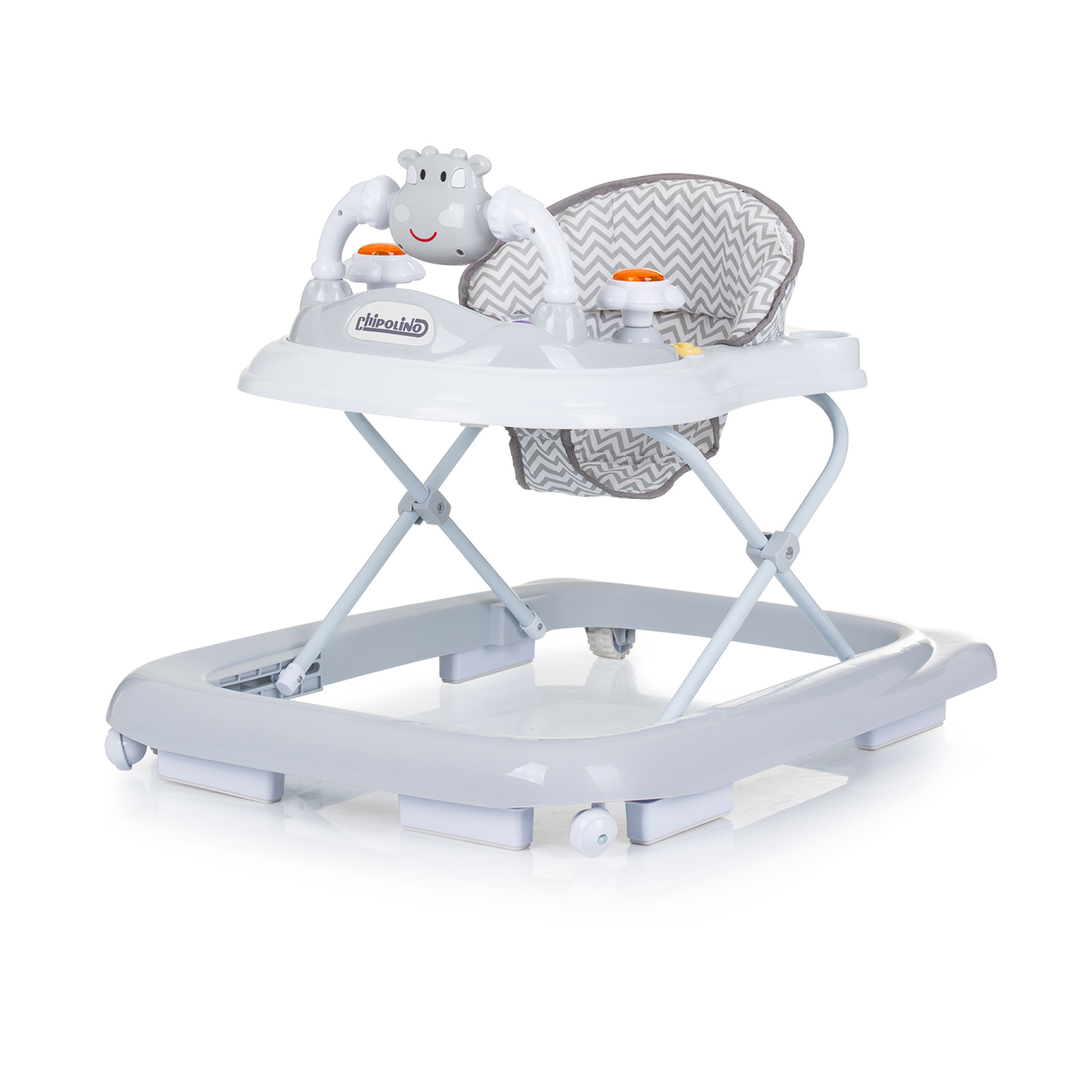 Chipolino Baby walker with music "Little Cow" - grey PRLC02301GY
