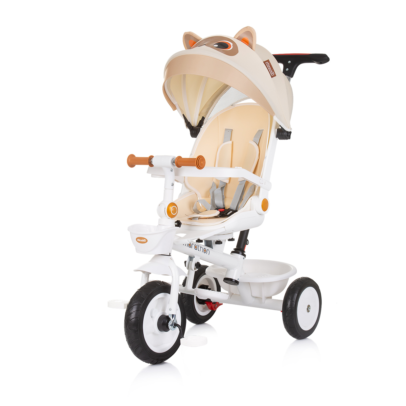 Chipolino Marathon Αναστρέψιμο Τρίκυκλο Ποδήλατο με Ανάκλιση Πλάτης γατάκι TRKMRT02404KT