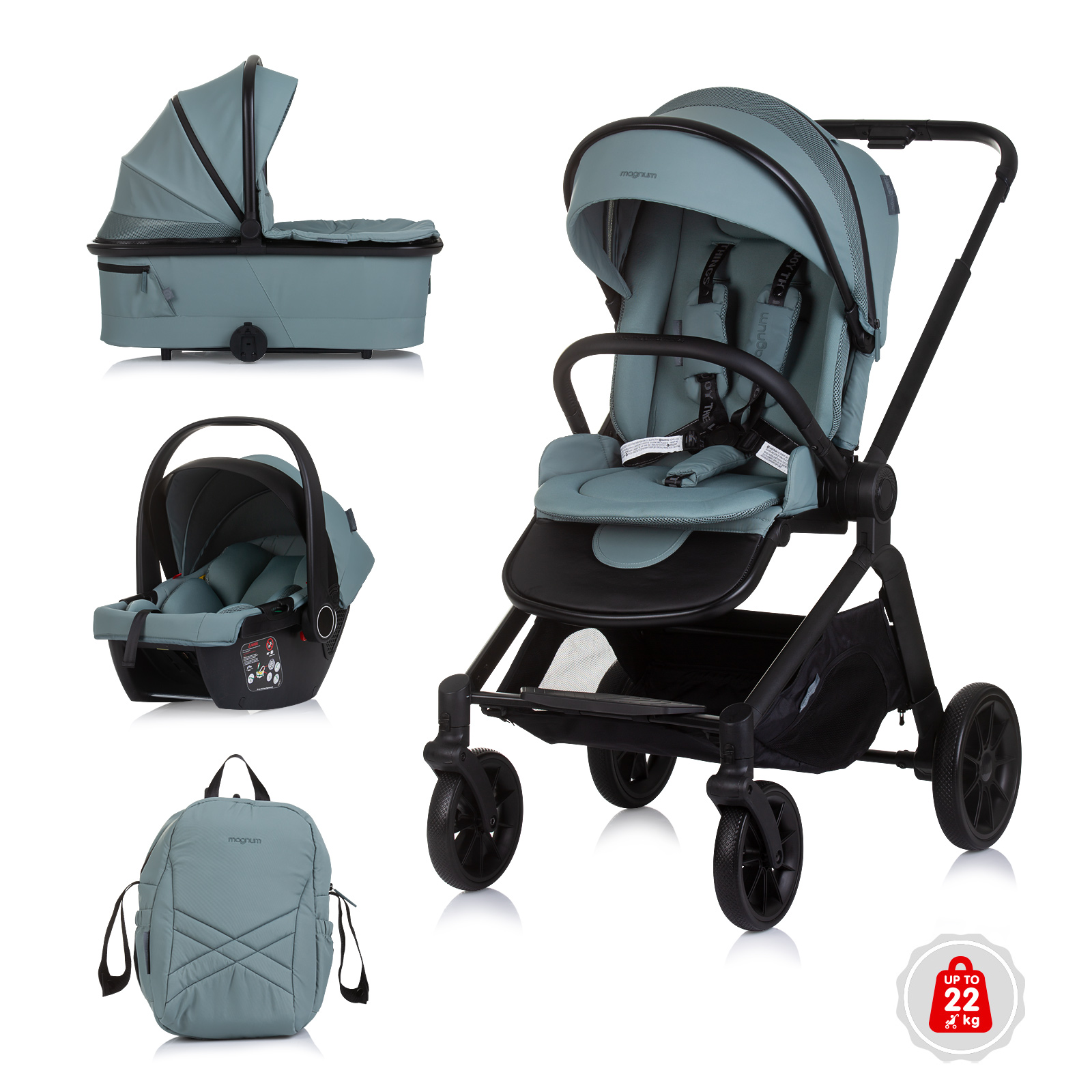 Chipolino Magnum 3 σε 1 Σύστημα Μεταφοράς 0-22kg βασιλικός KKMA02503BA