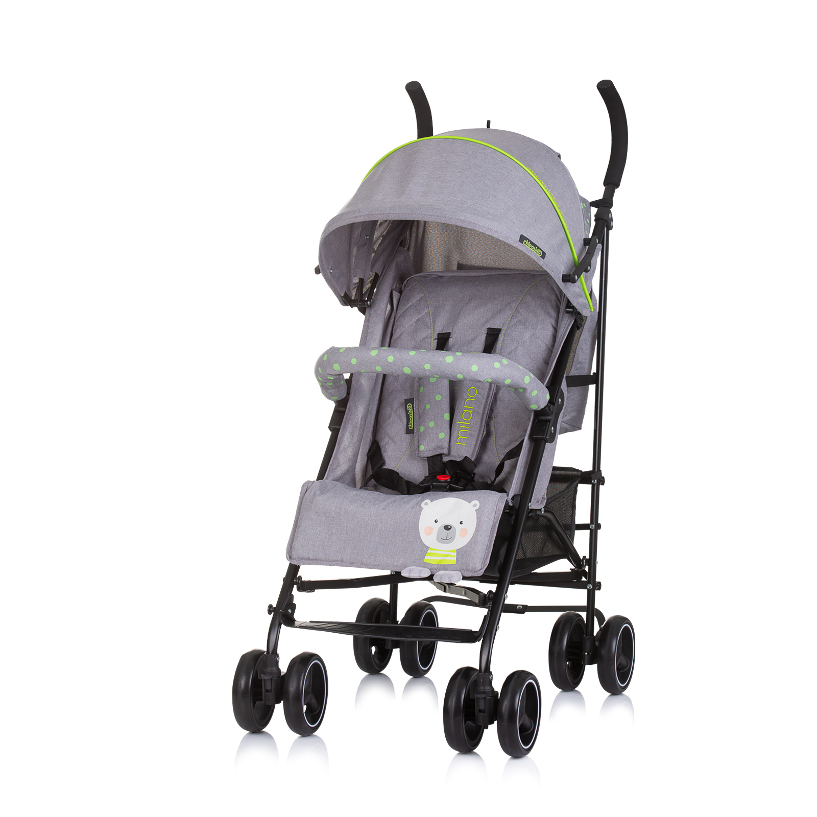 Chipolino Milano Καροτσάκι μωρού 6+μ έως 22 κιλά Bear LKMLN0252BE