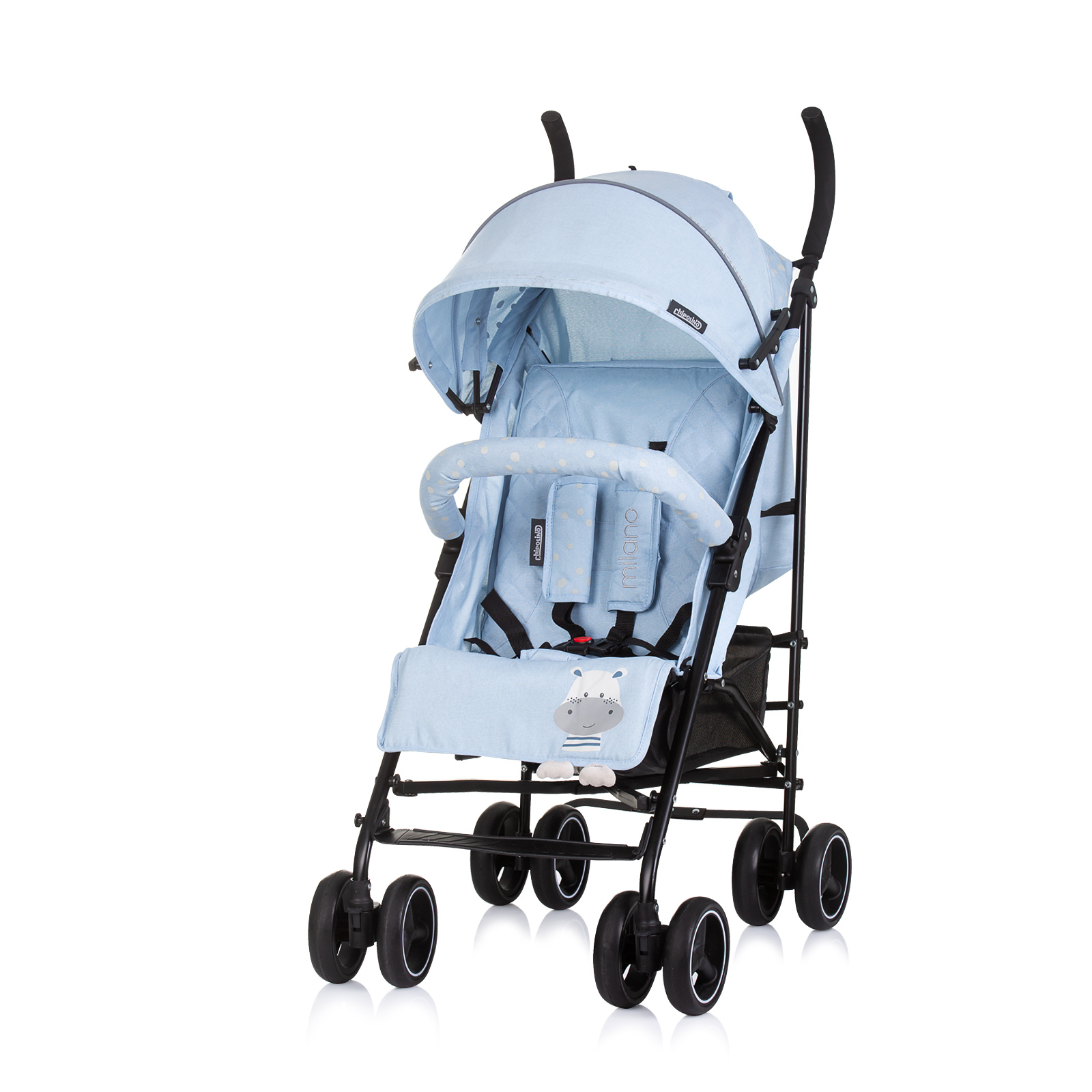 Chipolino Milano Καροτσάκι μωρού 6+μ έως 22 κιλά Hippo LKMLN0255HI