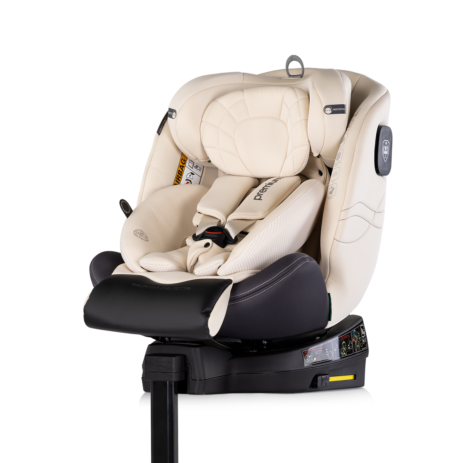 Chipolino Car seat I-SIZE 40-150 cm ISOFIX 360 "PREMIUM" biscotta STKPR02503BI