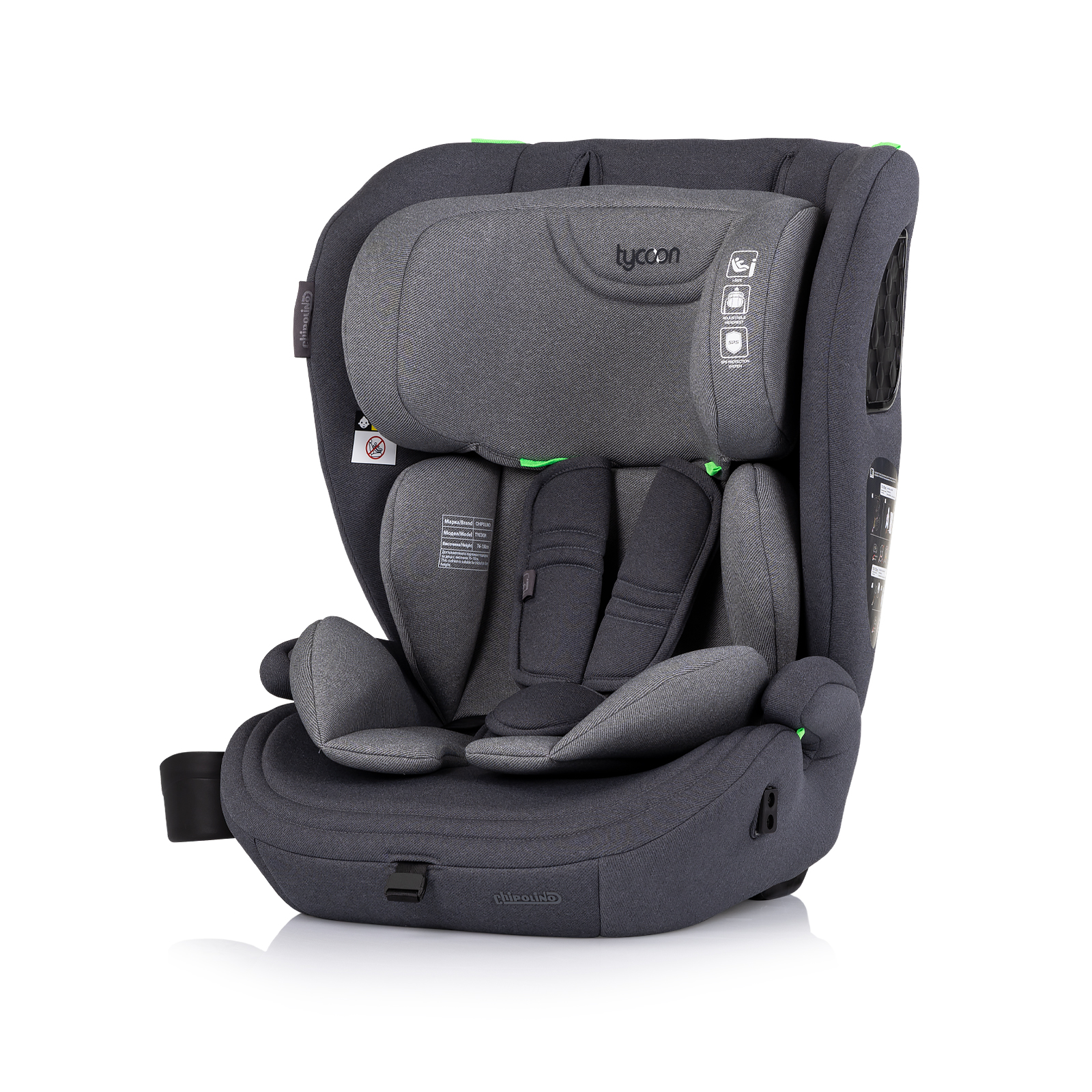Chipolino Car seat I-SIZE 76-150 cm "TYCOON" cloud STKTYC0252CL