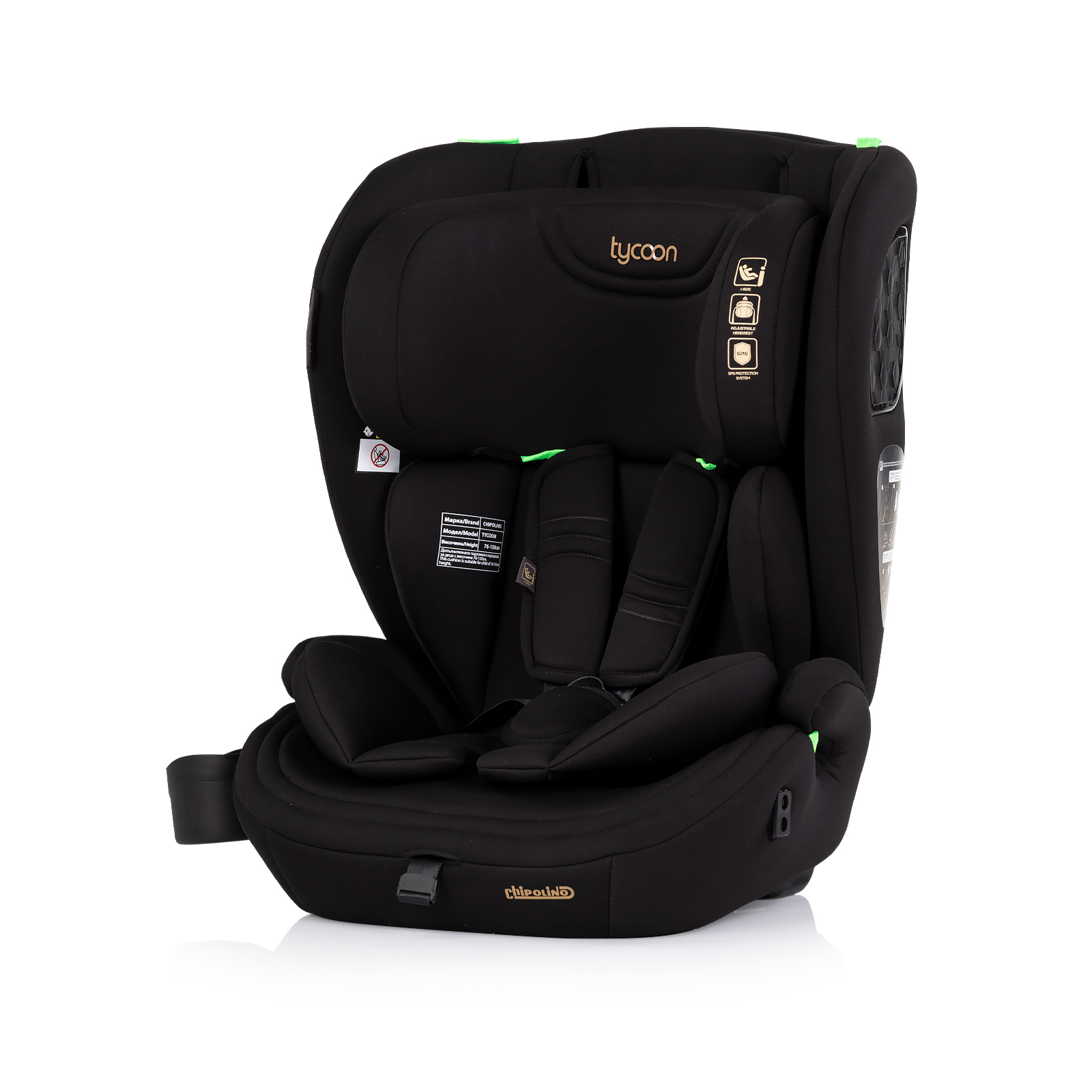 Chipolino Car seat I-SIZE 76-150 cm "TYCOON" blackberry STKTYC0251BB