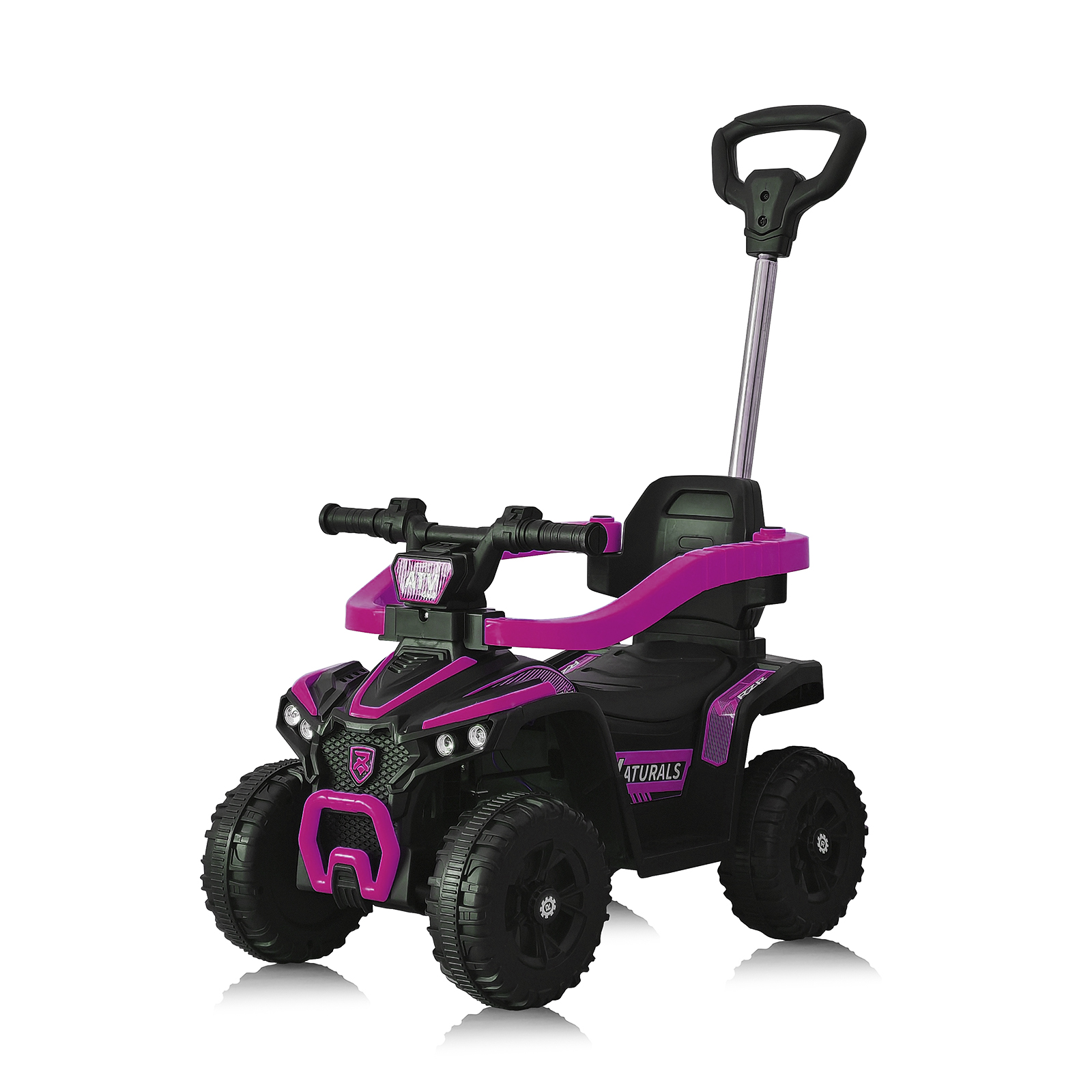 Chipolino ATV Ride on αυτοκίνητο με λαβή φώτα μουσική 3+ ετών ροζ ROCATVH02505PI