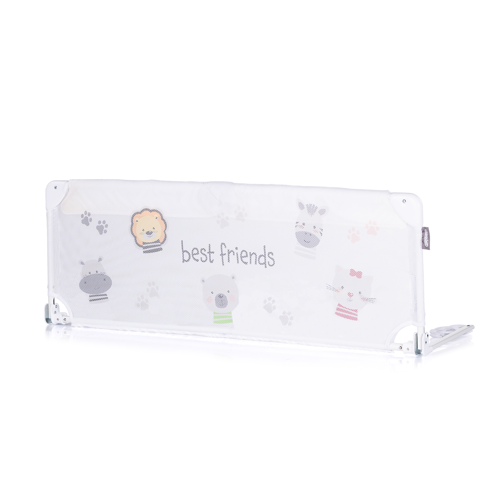 Chipolino ANIMALS Προστατευτικό Κάγκελο Κρεβατιού 40x140cm λευκό KORAIL0241AN