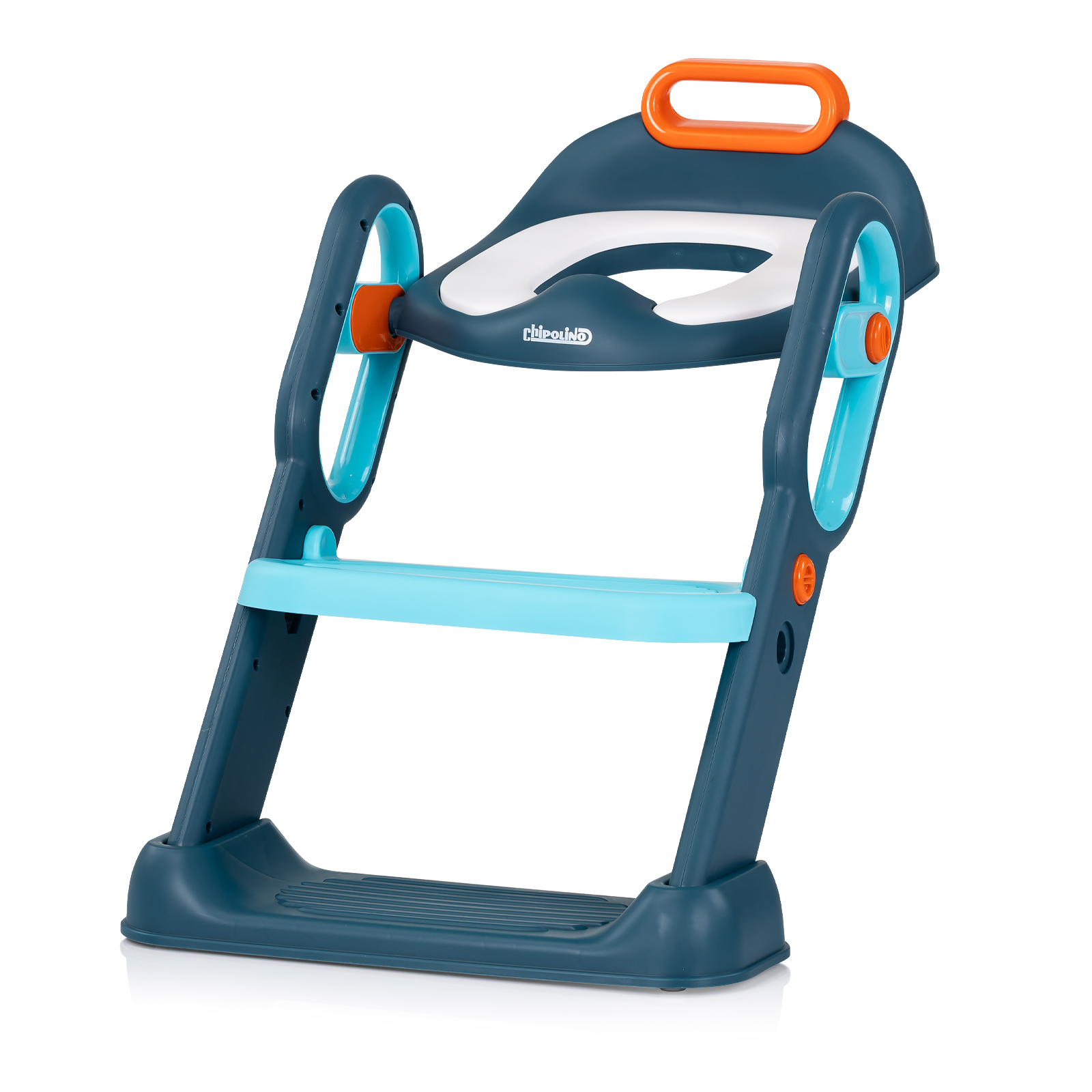 Chipolino Toilet trainer seat with ladder Flippy blue STPFL0252BL