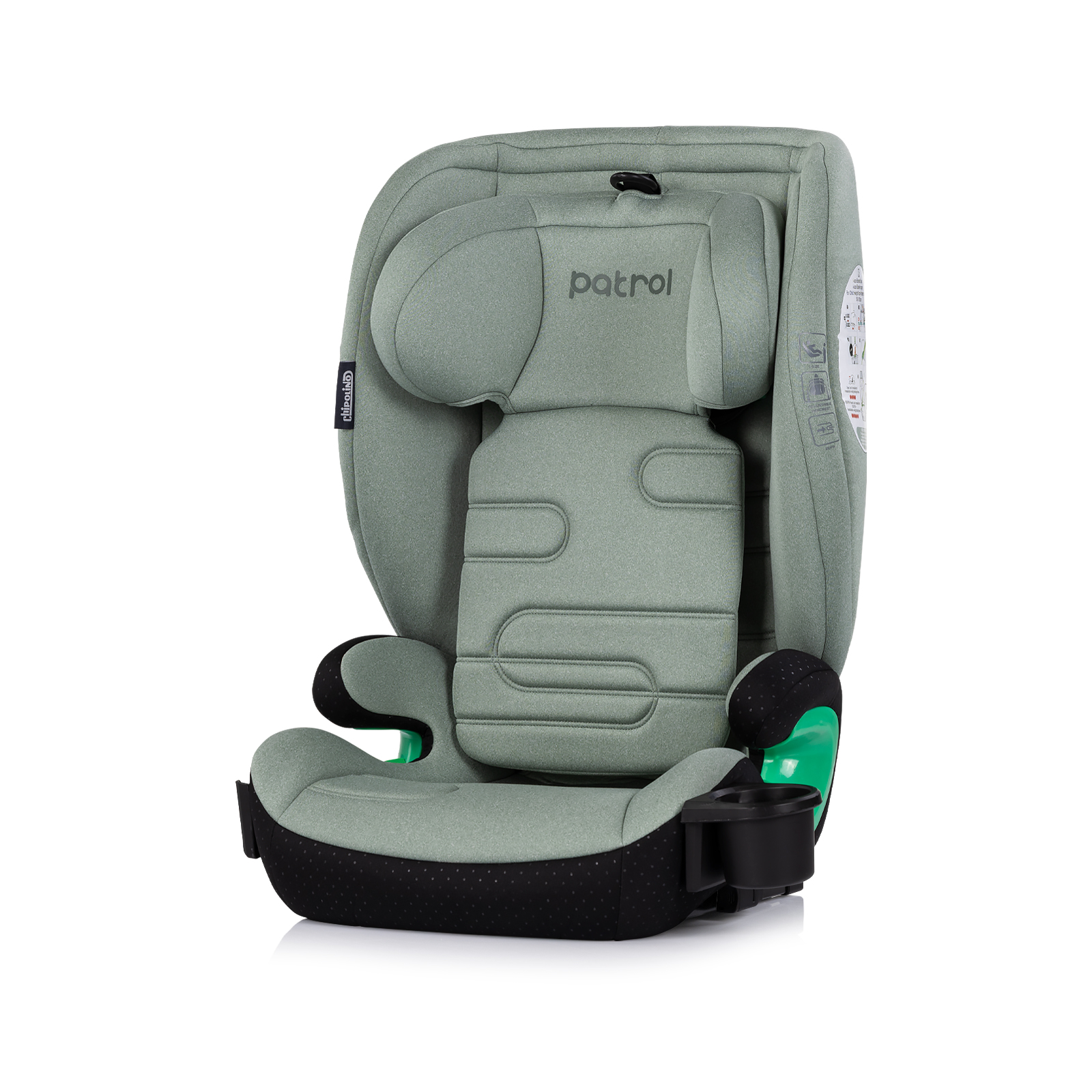 Chipolino Car seat I-SIZE 100-150 cm ISOFIX "PATROL"matcha STKPA02604MA