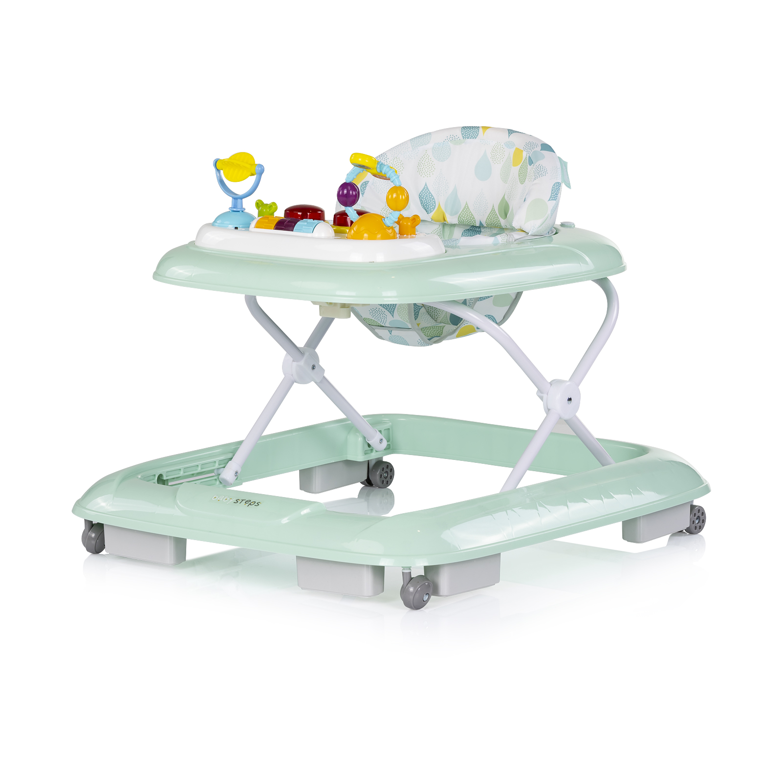 Chipolino Baby walker with music "Baby Steps" - mint PRBS02505MI