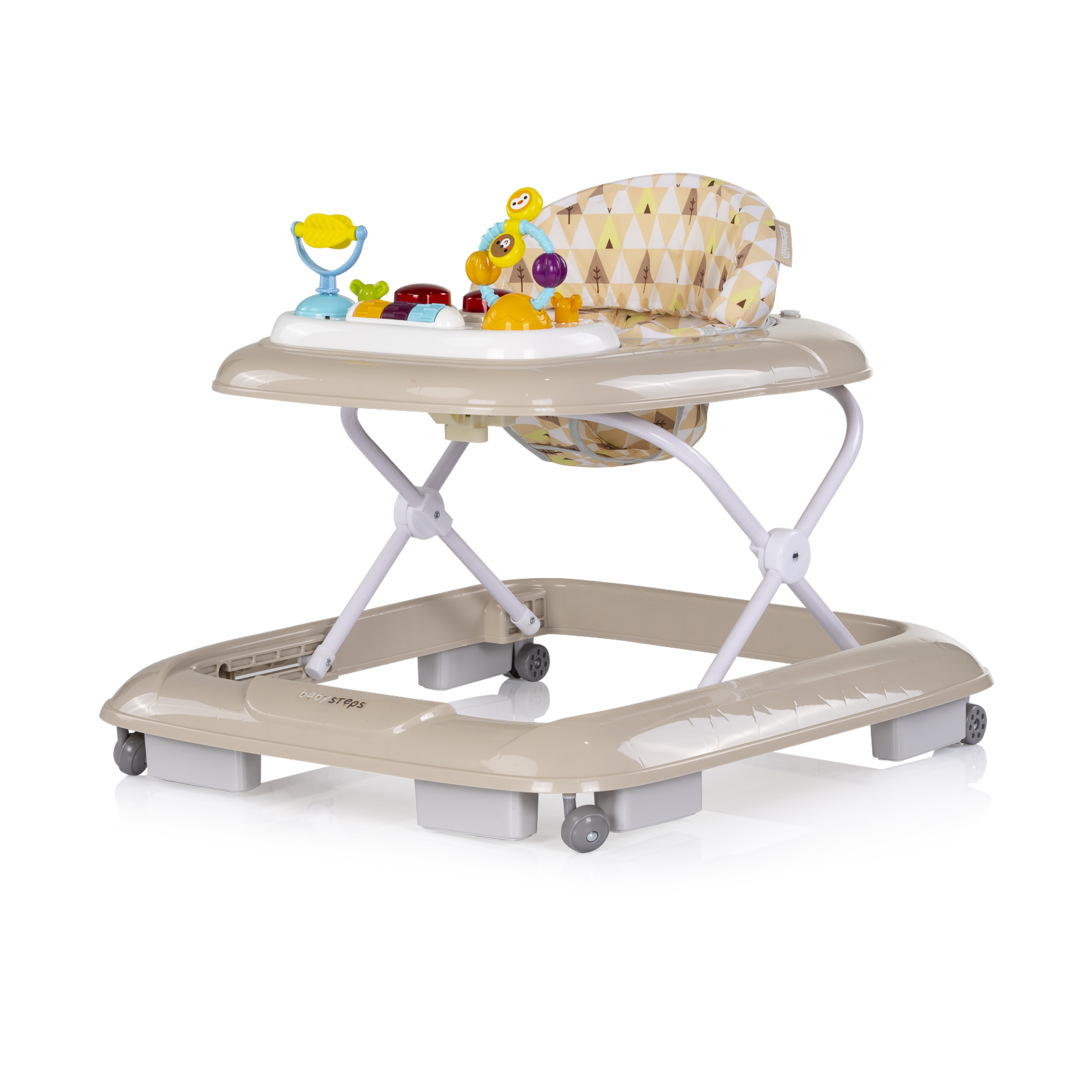 Chipolino Baby walker with music "Baby Steps" - beige PRBS02504BE
