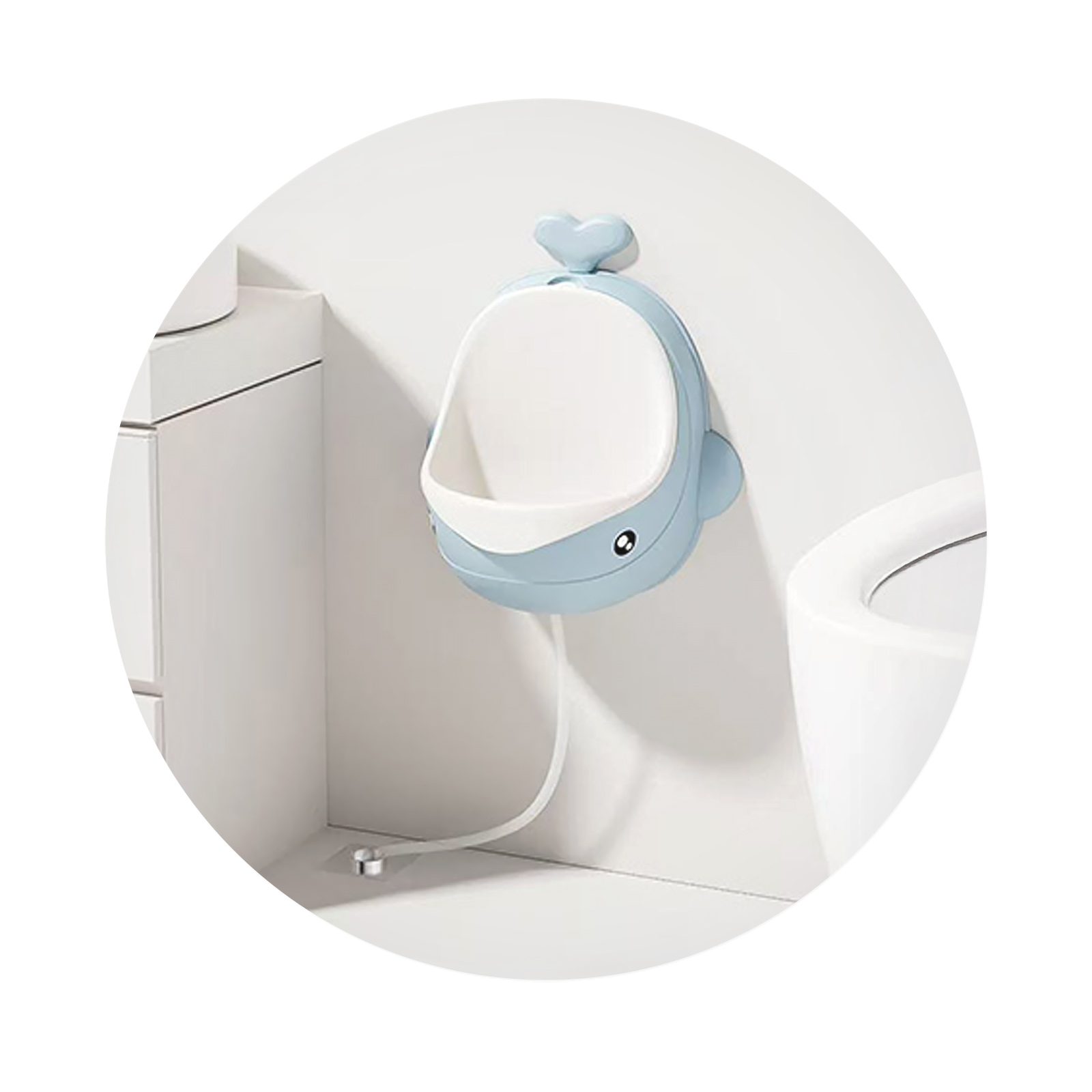 Chipolino Παιδικό Ουρητήριο Τοίχου Little Whale για Αγόρια μπλε GBOYWH252BL