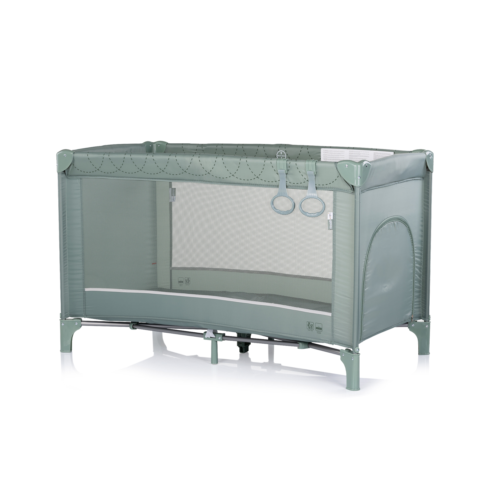 Chipolino Capri Παρκοκρέβατο με Πλαϊνή Είσοδο matcha KOSIK2603MA