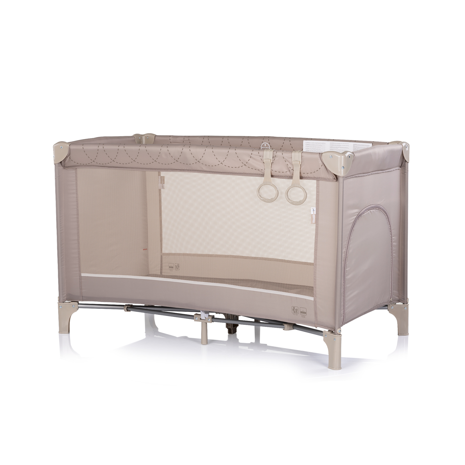 Chipolino Capri Παρκοκρέβατο με Πλαϊνή Είσοδο λατέ KOSIK2602LA