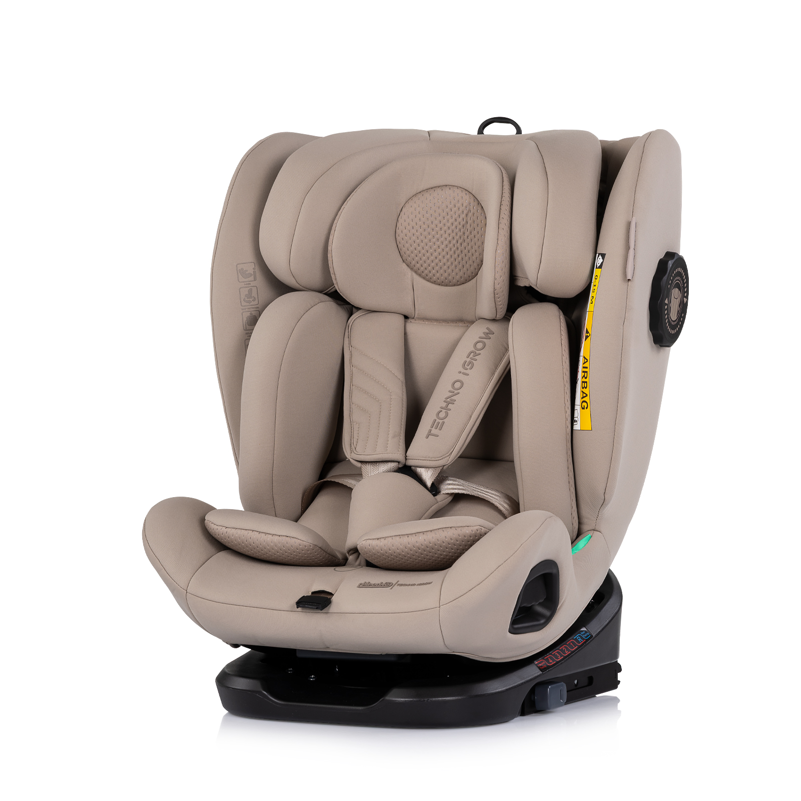 Chipolino TECHNO iGROW i-Size 40-150 cm ISOFIX 360° Κάθισμα Αυτοκινήτου λατέ STKTHG02603LA