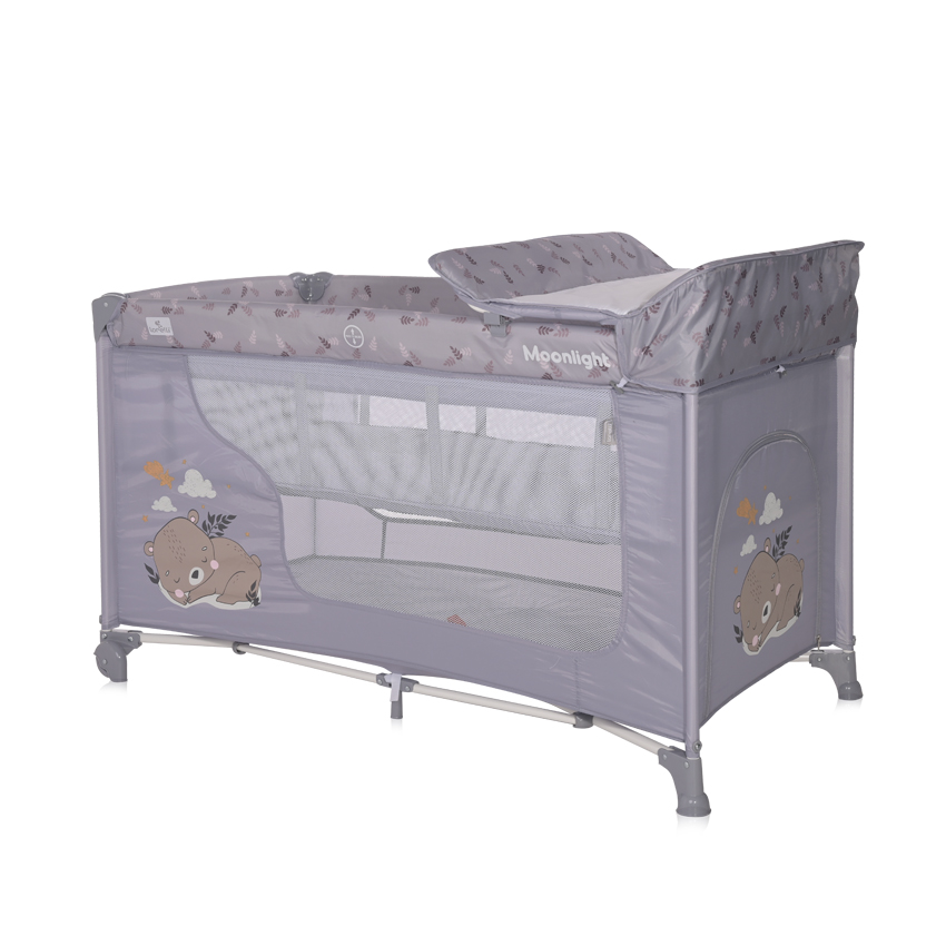 Lorelli BABY COT MOONLIGHT 2 LAYERS GREY DREAM 10080412365