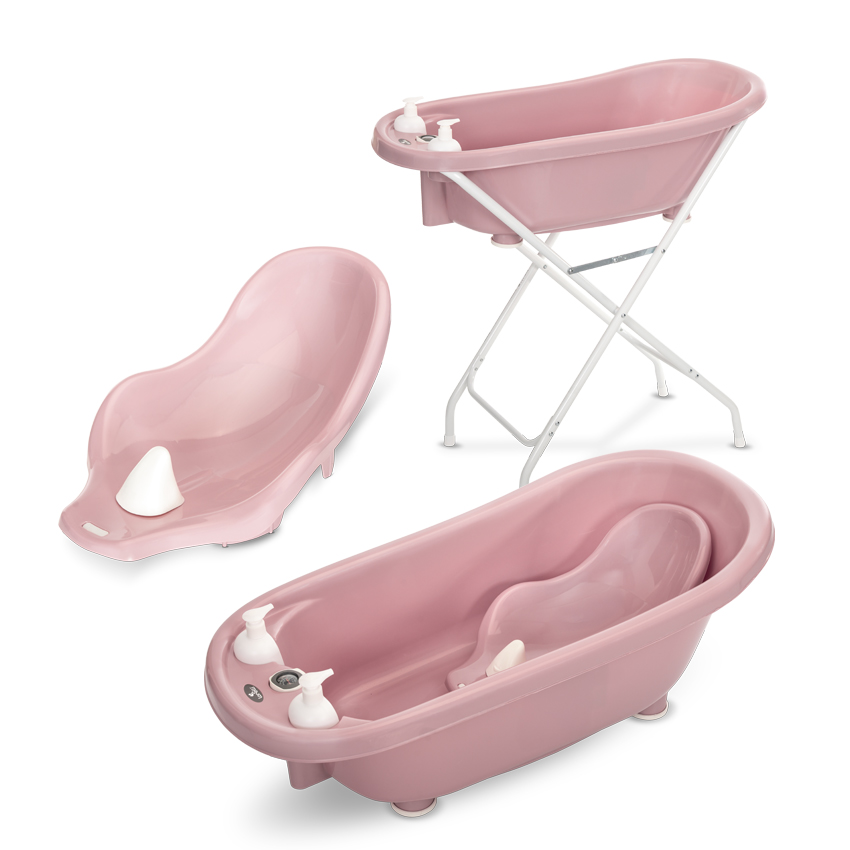 Lorelli Βρεφική Μπανιέρα 88 CM με Βάση και Αξεσουάρ Nordic Pink 10130820006