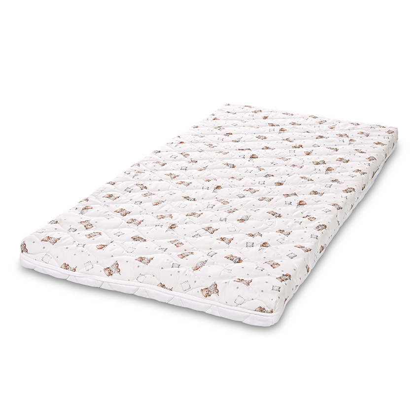 Lorelli Holiday στρώμα κούνιας 70x140x10 bear and pillow beige