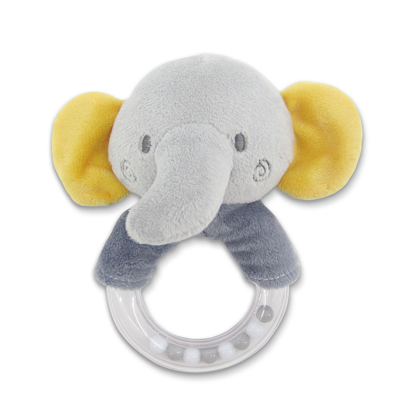 Lorelli Κουδουνίστρα Rattle Ring Elephant Grey Natural (10191360010)