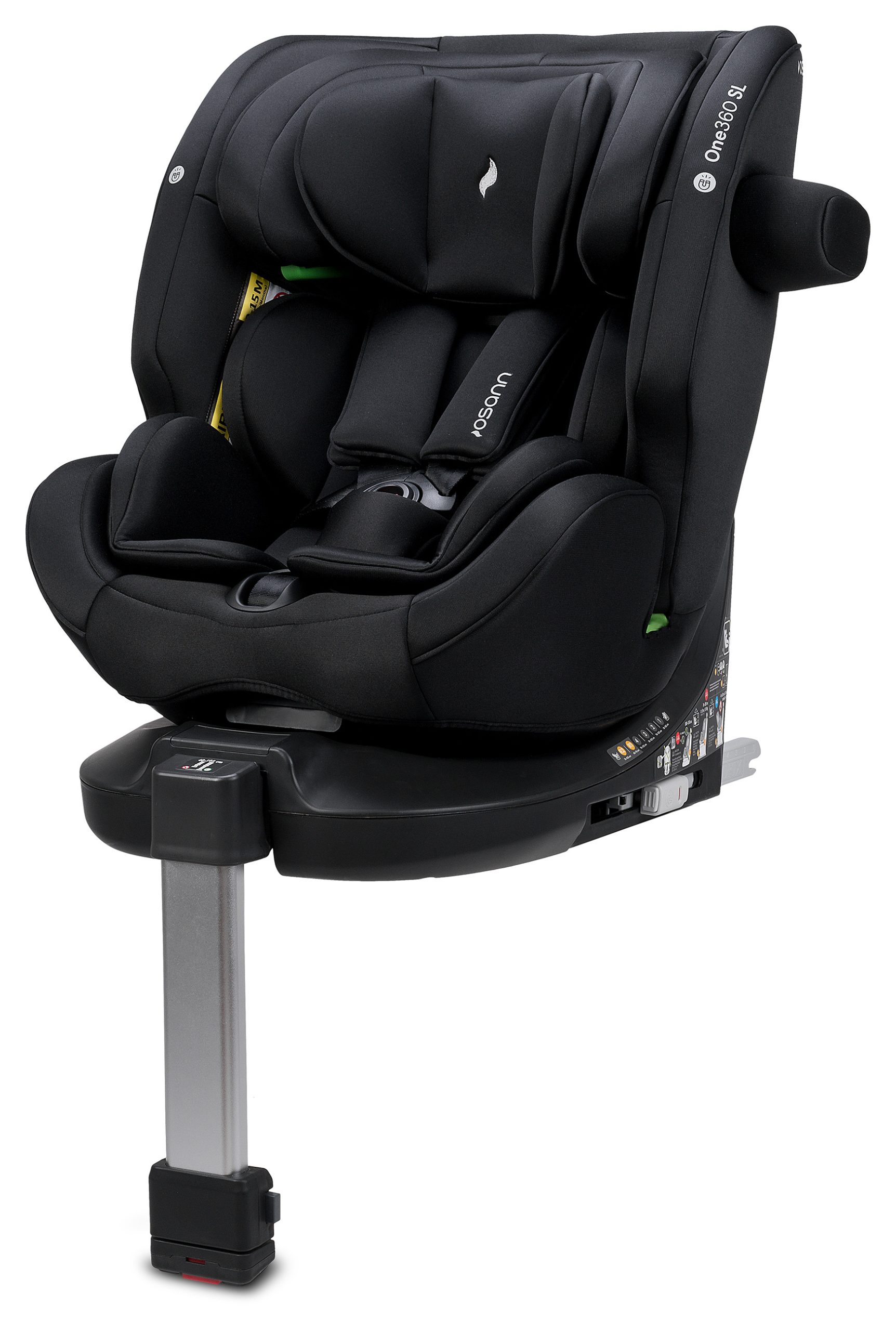 Osann One 360 SL i-Size 40-150εκ Περιστρεφόμενο Παιδικό Κάθισμα 0-36 kg All Black 108327243 - ΔΩΡΟ Προστασία Καθίσματος