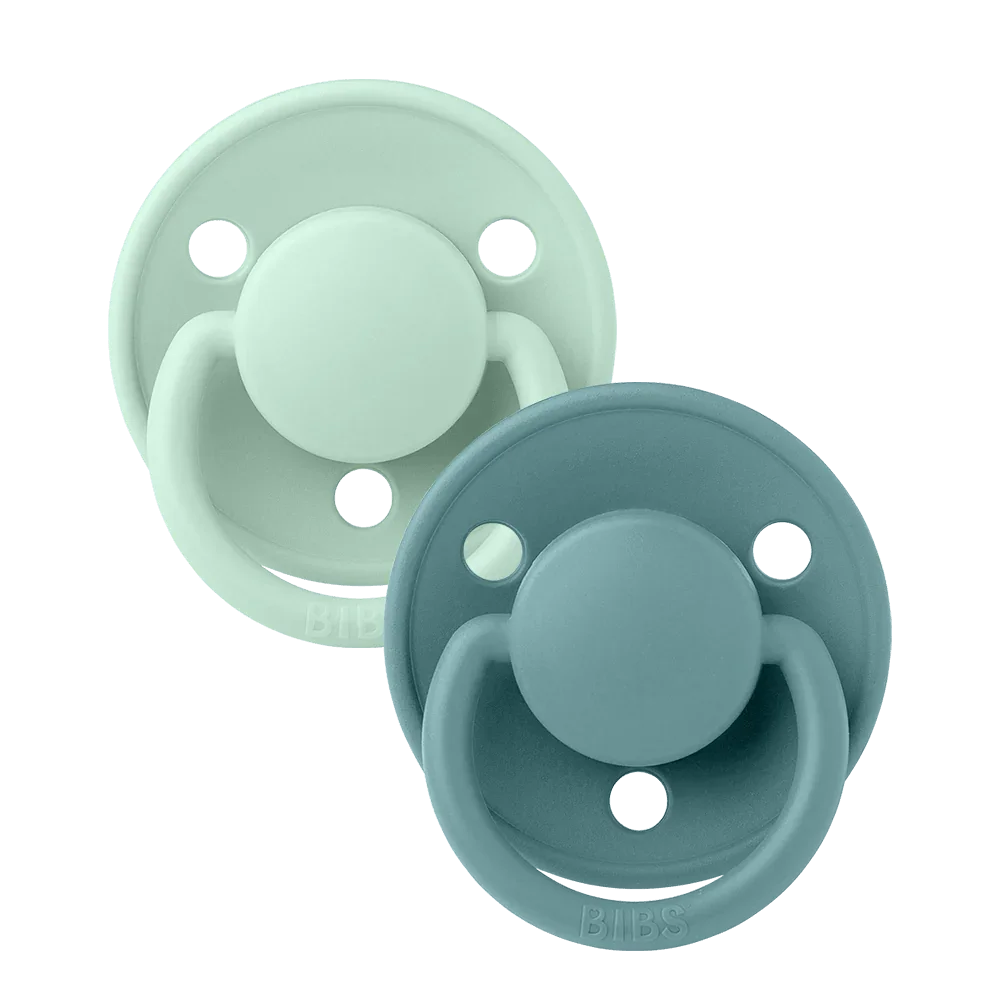 BIBS de lux pacifiers silicone one size 0-3 years nordic mint / island sea