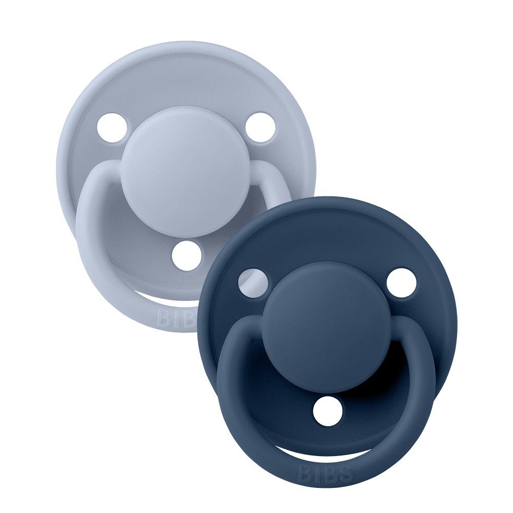 BIBS de lux pacifiers silicone one size 0-3 years dusty blue / steel blue