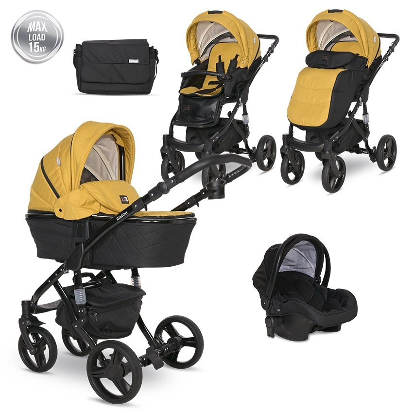 Lorelli Lorelli BABY STROLLER RIMINI PREMIUM LEMON CURRY 10021622338 339.99