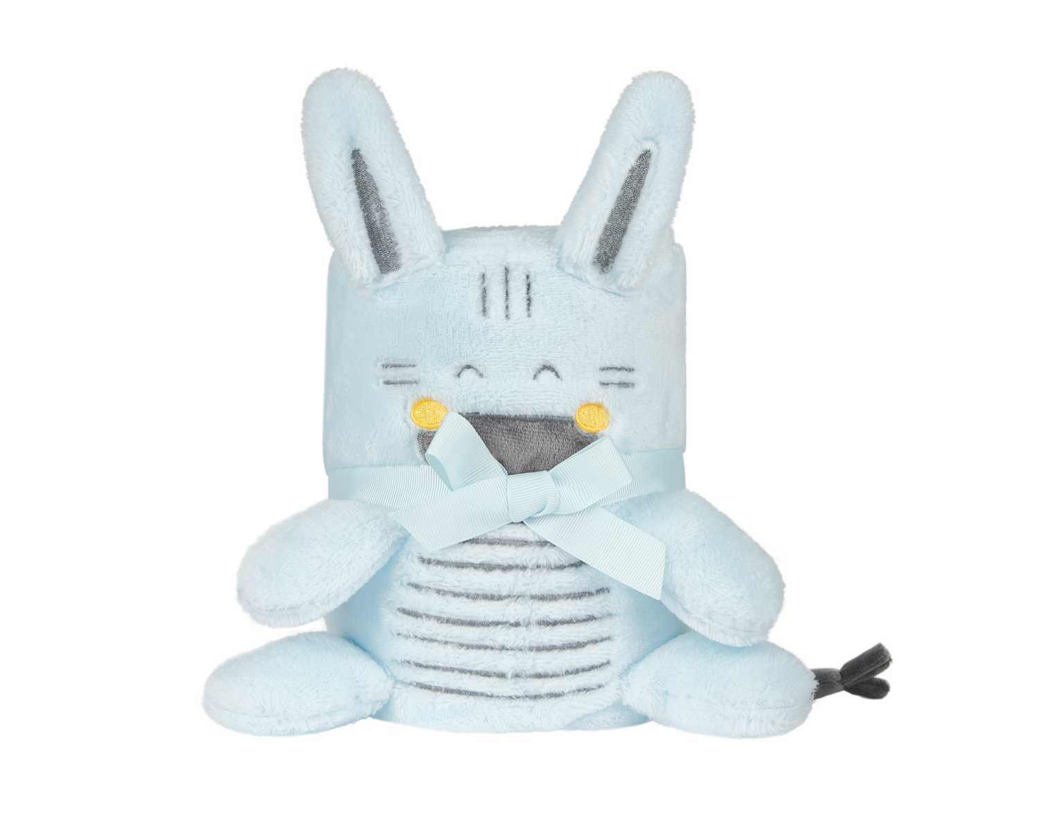 Kikka Boo Stripy Friends Κουβέρτα Δώρου με 3D Κέντημα 75×100 cm