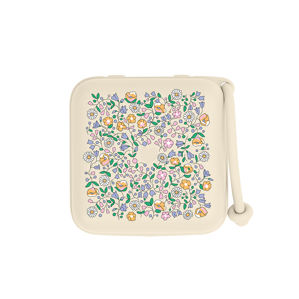 BIBS x liberty pacifier box chloe meadow ivory