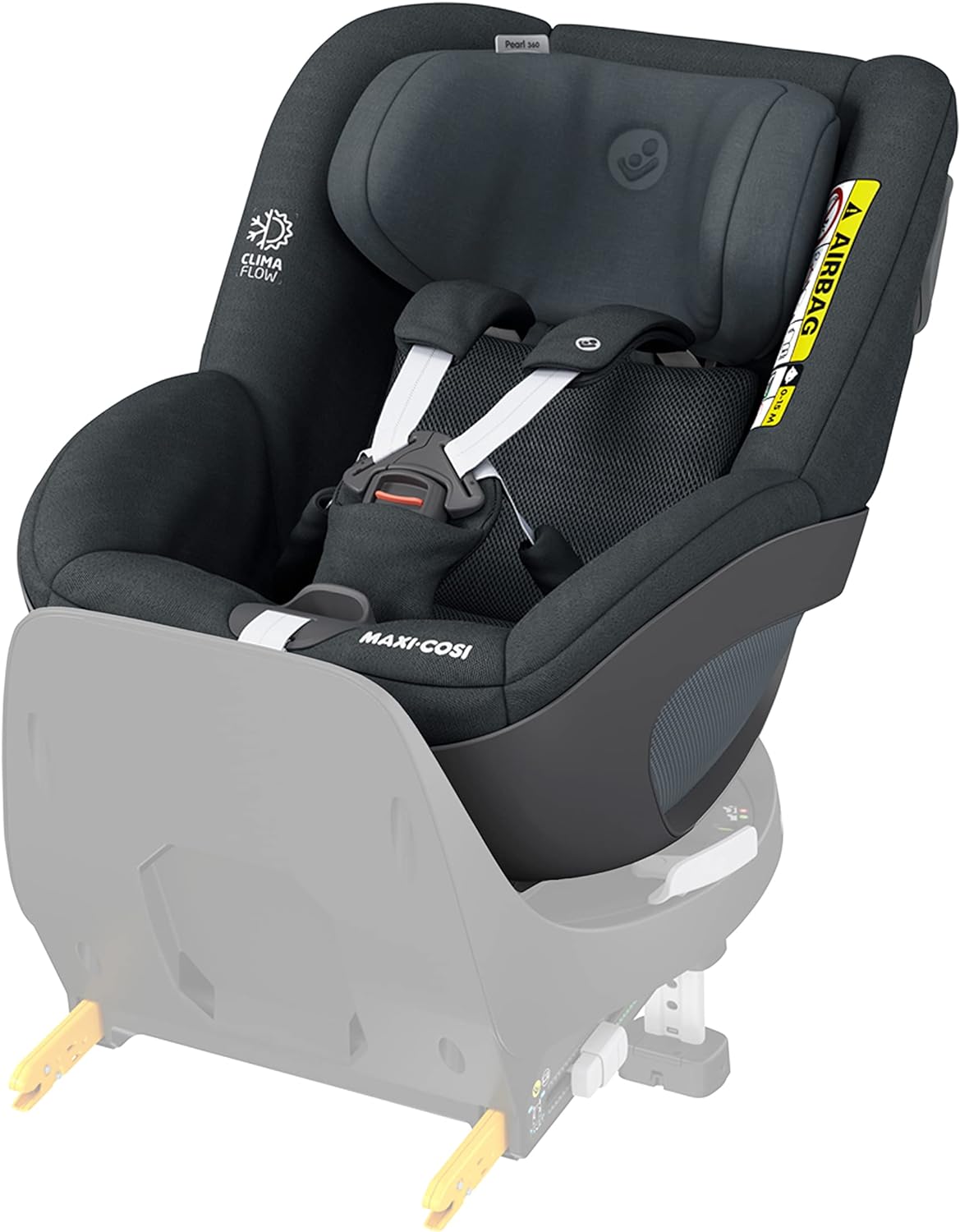 Maxi Cosi Pearl 360 PRO i-Size Child Car Seat 3 Months to 4 Years Authentic Graphite BR77738