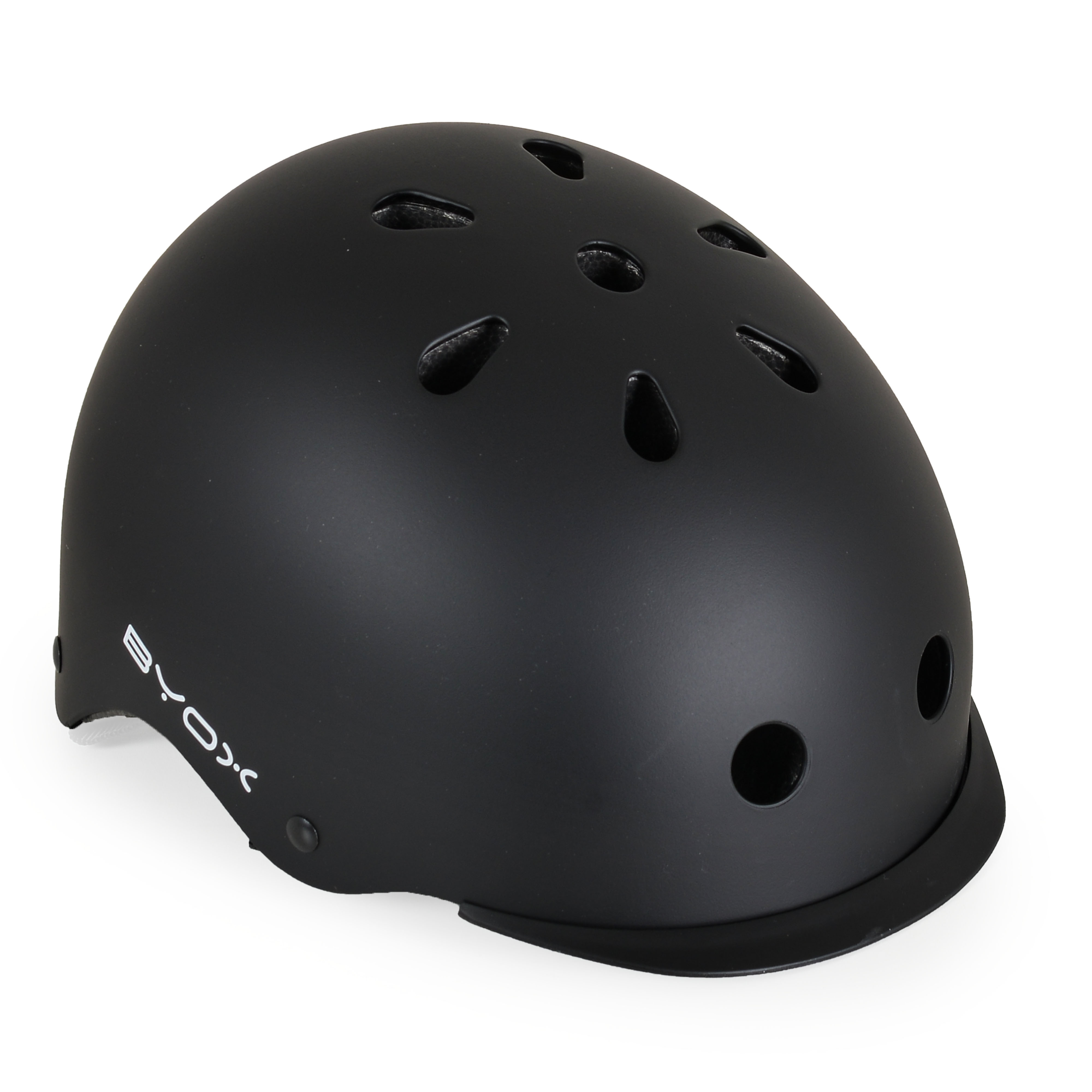 Byox Κράνος Skate Y09 Μαύρο με LED