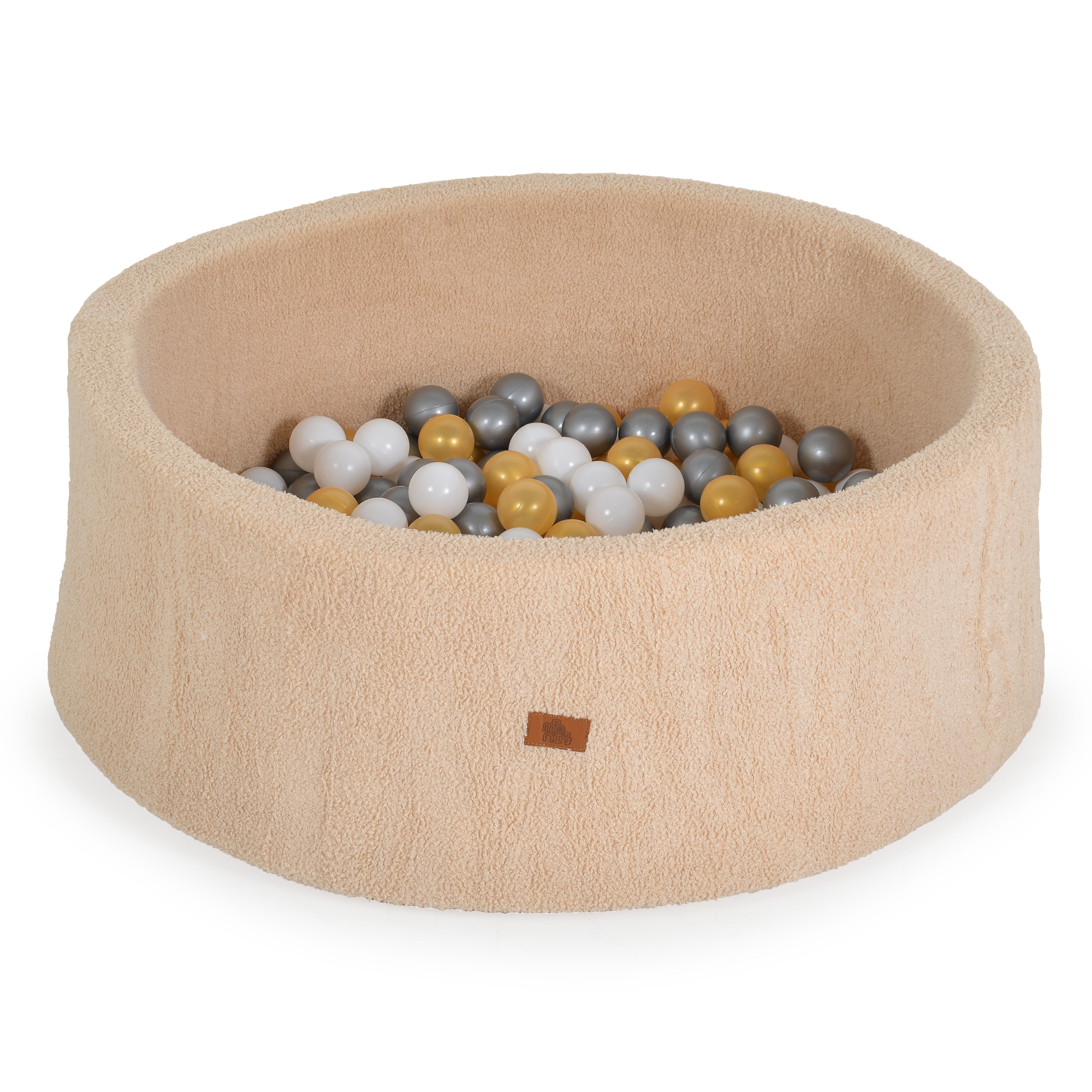 Moni Toys Πισίνα Μπάλες Boucle Μπεζ με 200 Μπάλες
