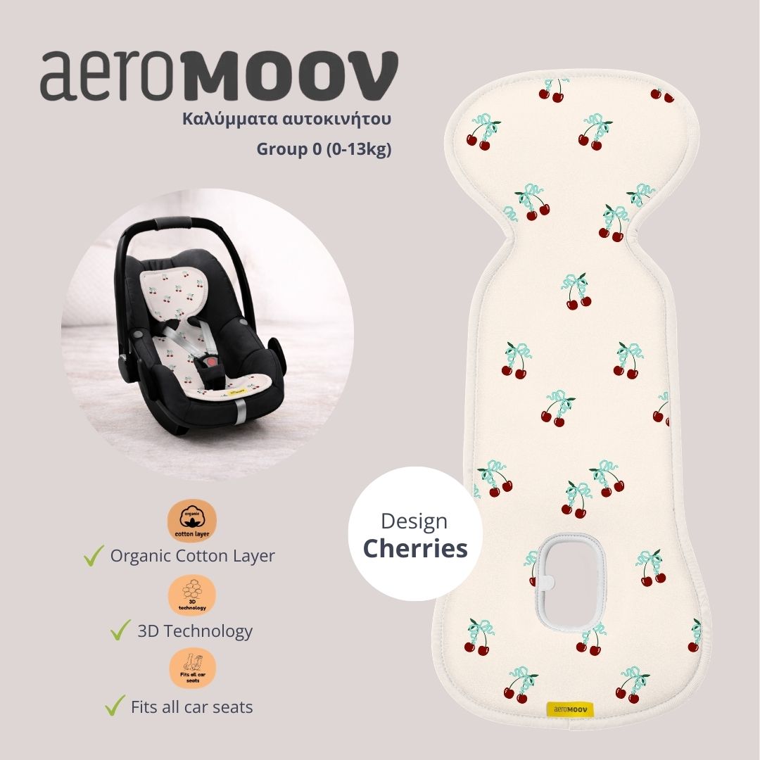 AeroMoov Air Layer Αντιιδρωτικό Κάλυμμα Καθίσματος Αυτοκινήτου 0-13kg Cherries
