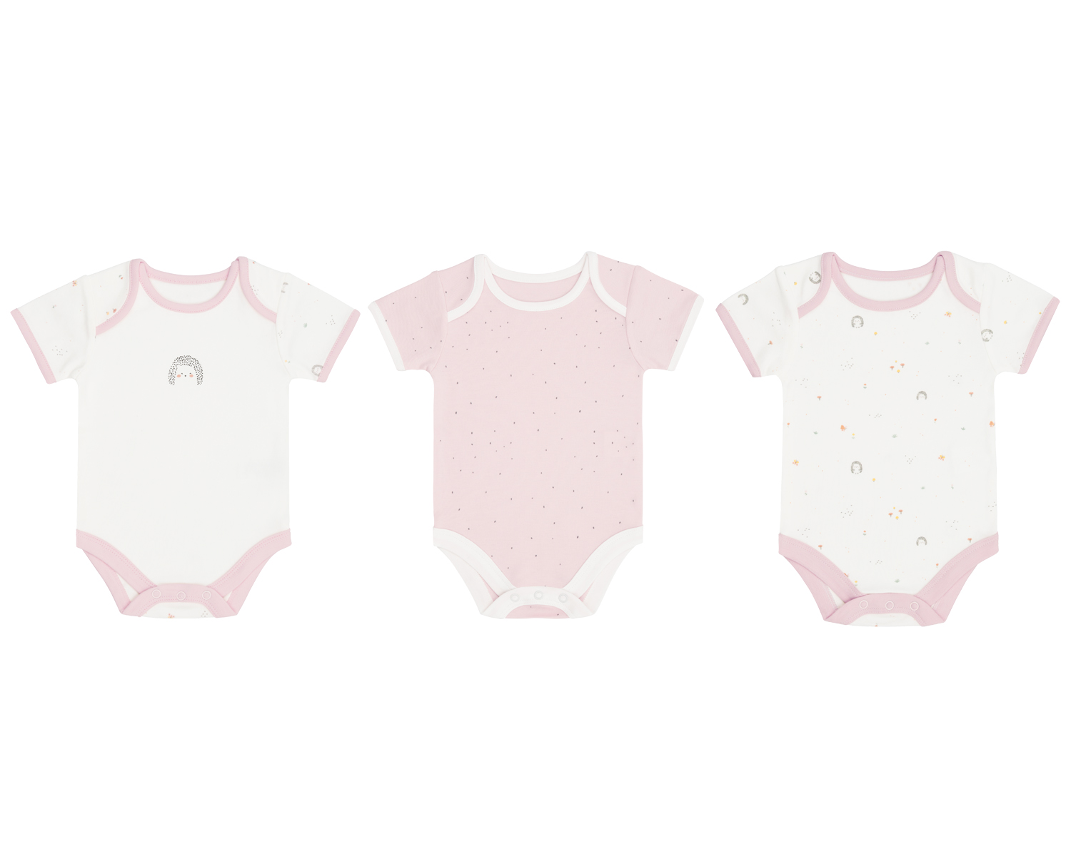 Kikka Boo Σετ 3 τεμαχίων φορμάκια για νεογέννητα 0-3 μηνών Hedge-hugs 31110300017