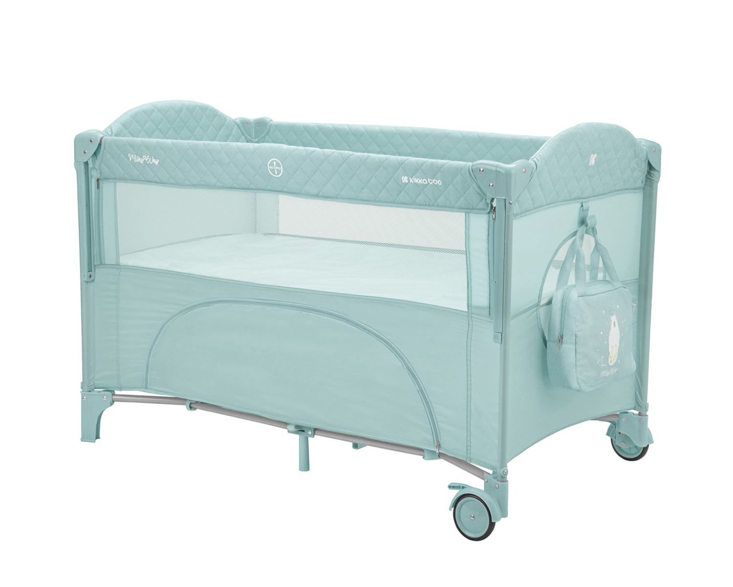 Kikka Boo Milky Way Παρκοκρέβατο 2 επιπέδων 60x120cm Mint 31003010112