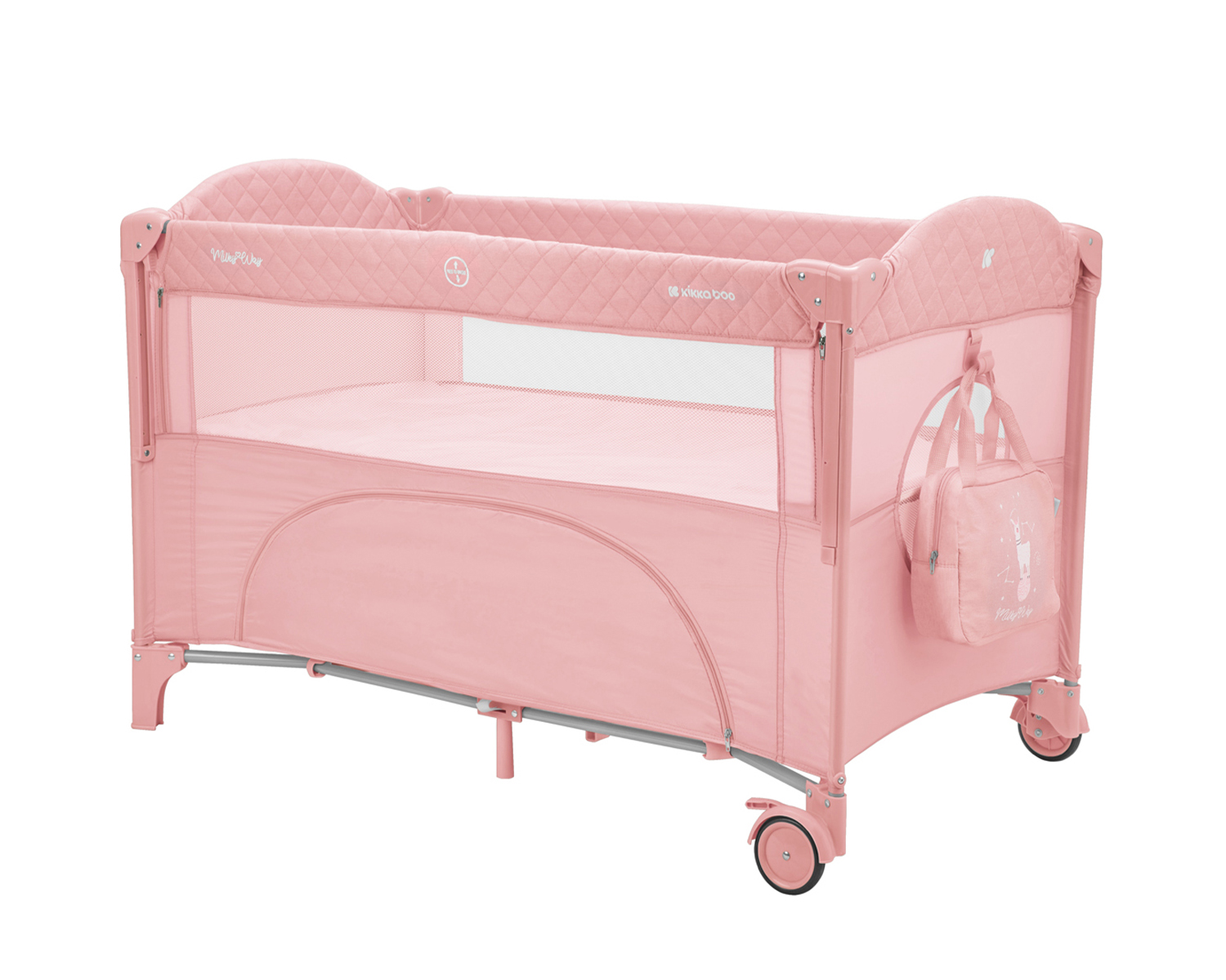 Kikka Boo Milky Way Παρκοκρέβατο 2 επιπέδων 60x120cm Pink 31003010113