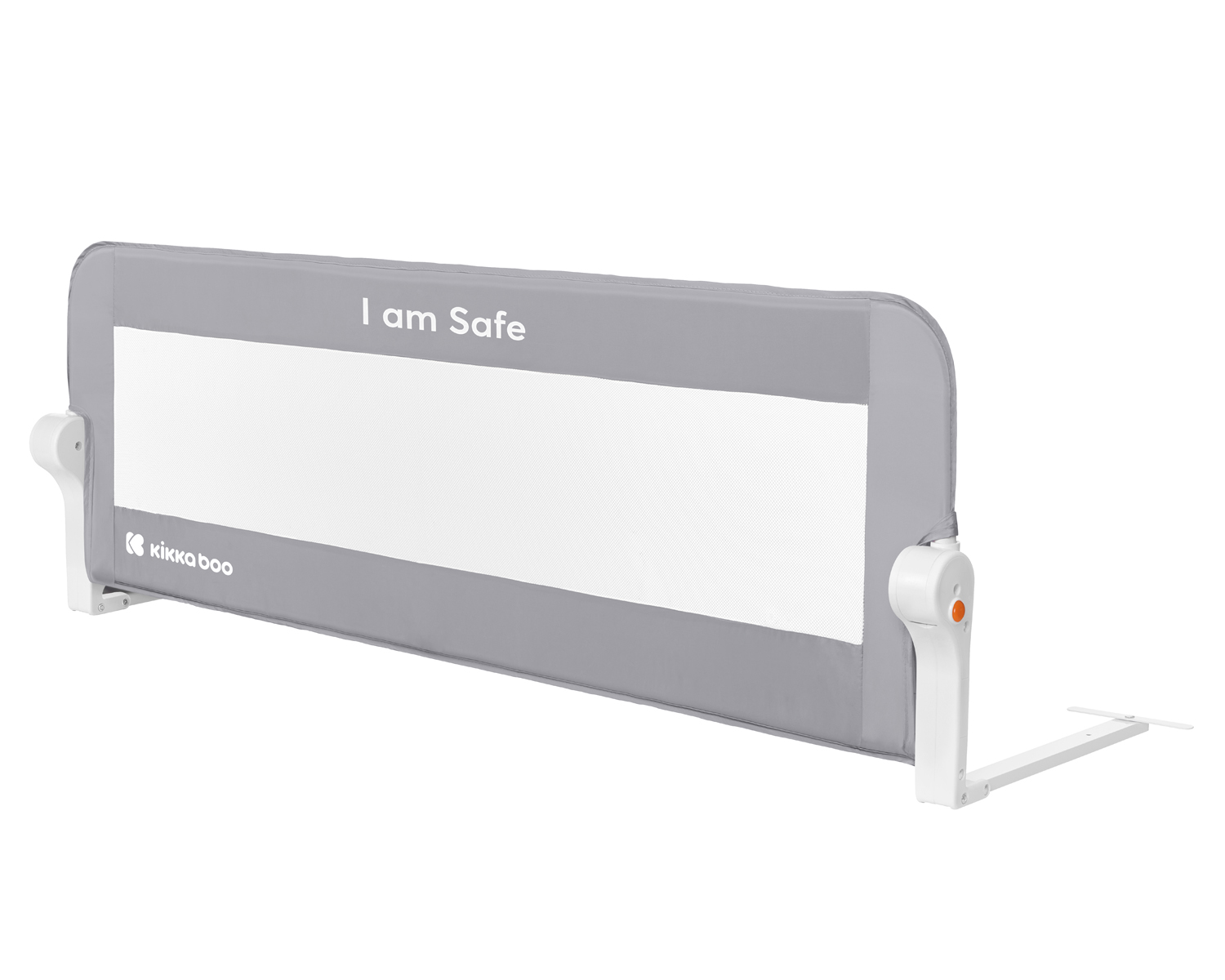 Kikka Boo I am safe Προστατευτικό Κάγκελο Κρεβατιού 120cm Γκρι 31003050015