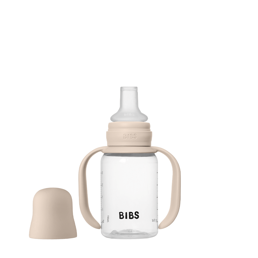 BIBS Baby Sippy Bottle 150ml with Silicone Spout 6m+ – Blush