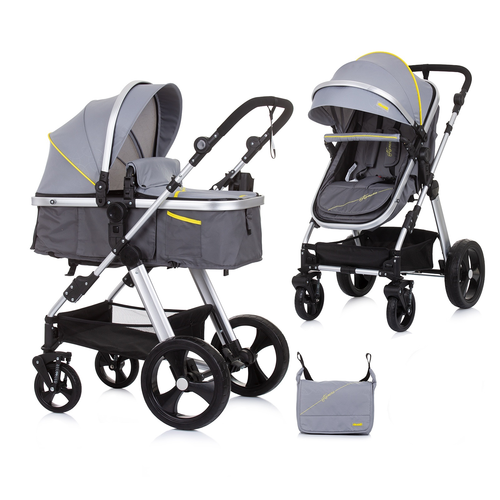 Chipolino Havana 2 in 1 Baby Buggy up to 22kg Graphite KKHA02302GT