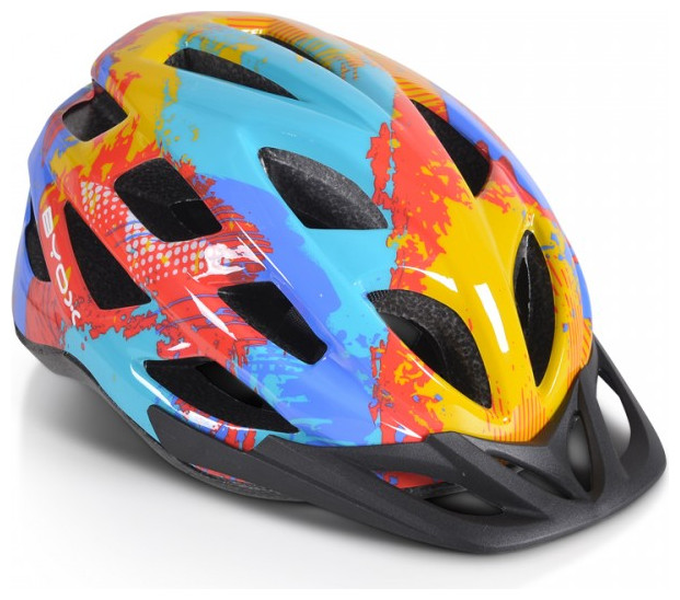 Byox Y48 Ρυθμιζόμενο Παιδικό Κράνος για Ποδήλατο & Πατίνι LED Φως Colorful