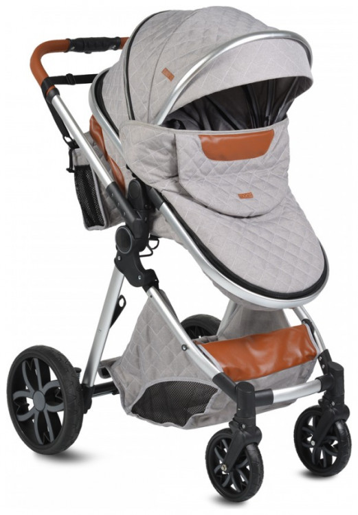 Cangaroo Alma 2 in 1 Aluminium Baby Stroller 0+ months Light Grey 3800146235482