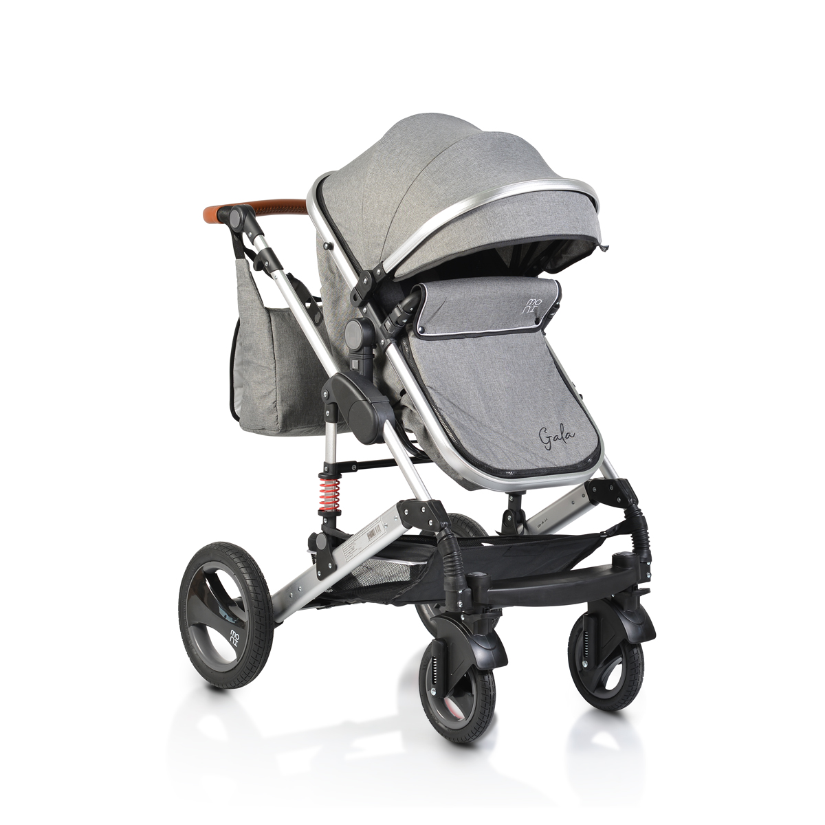 Cangaroo Gala Baby Buggy - Dark Grey Leather (3800146234805)