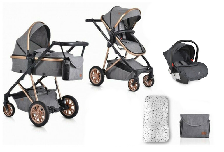 Cangaroo Midas 3 σε 1 Ολοκληρωμένο Σύστημα Μεταφοράς Grey 3800146235802